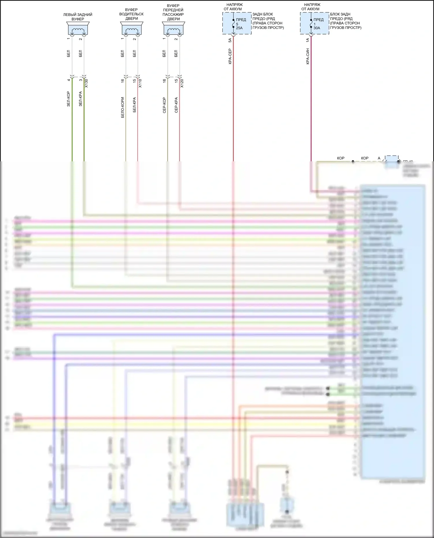 Macan Porsche I рестайлинг (2018-2021): Электросхема магнитолы премиум-класса, с бирместер (6 из 6) 