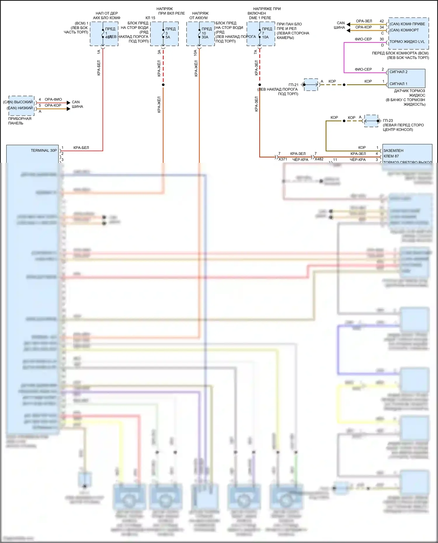 Macan Porsche I (2014-2019): Антиблокировочная система abs электросхема 
