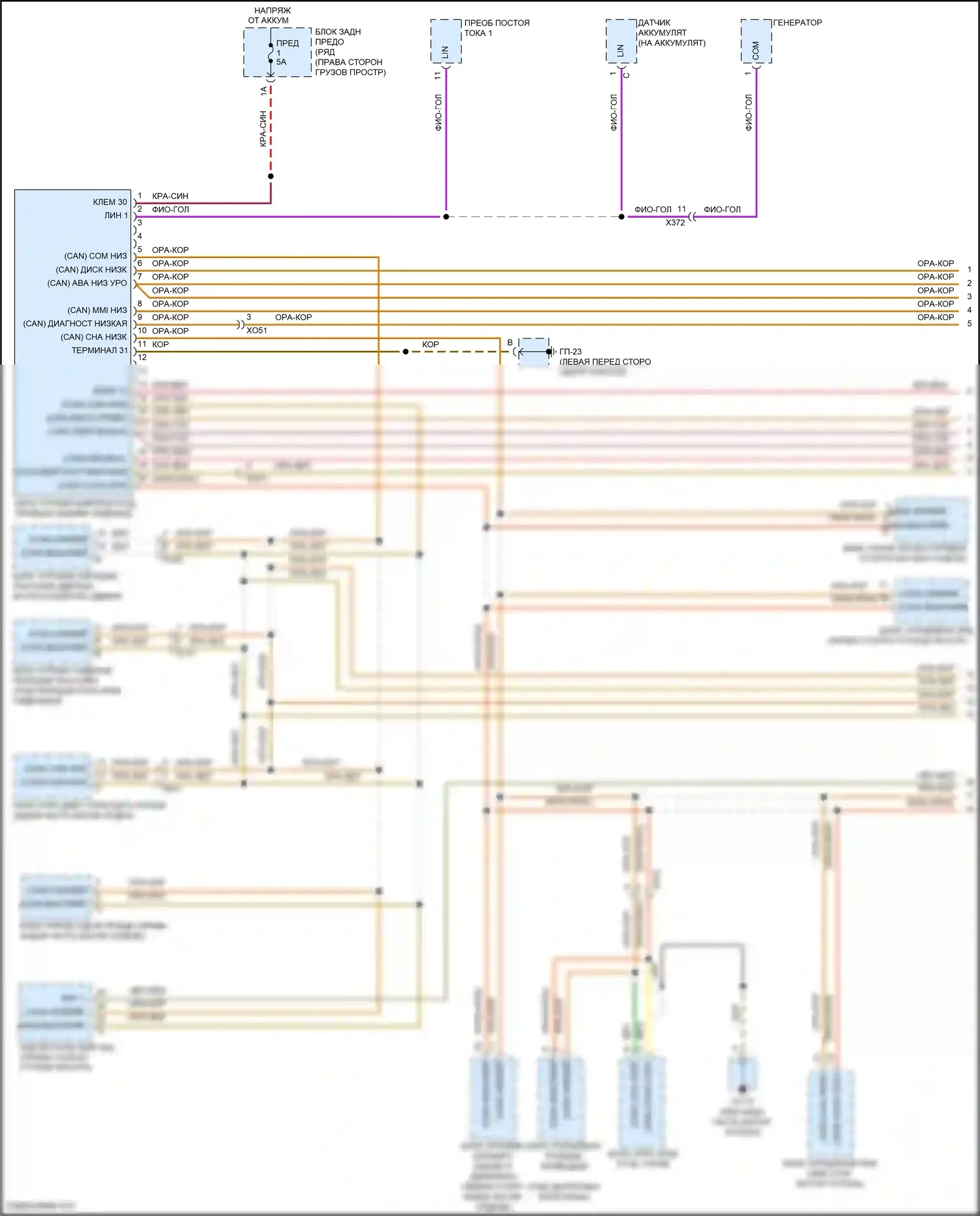 Macan Porsche I (2014-2019): Can шина электросхема (1 из 3) 