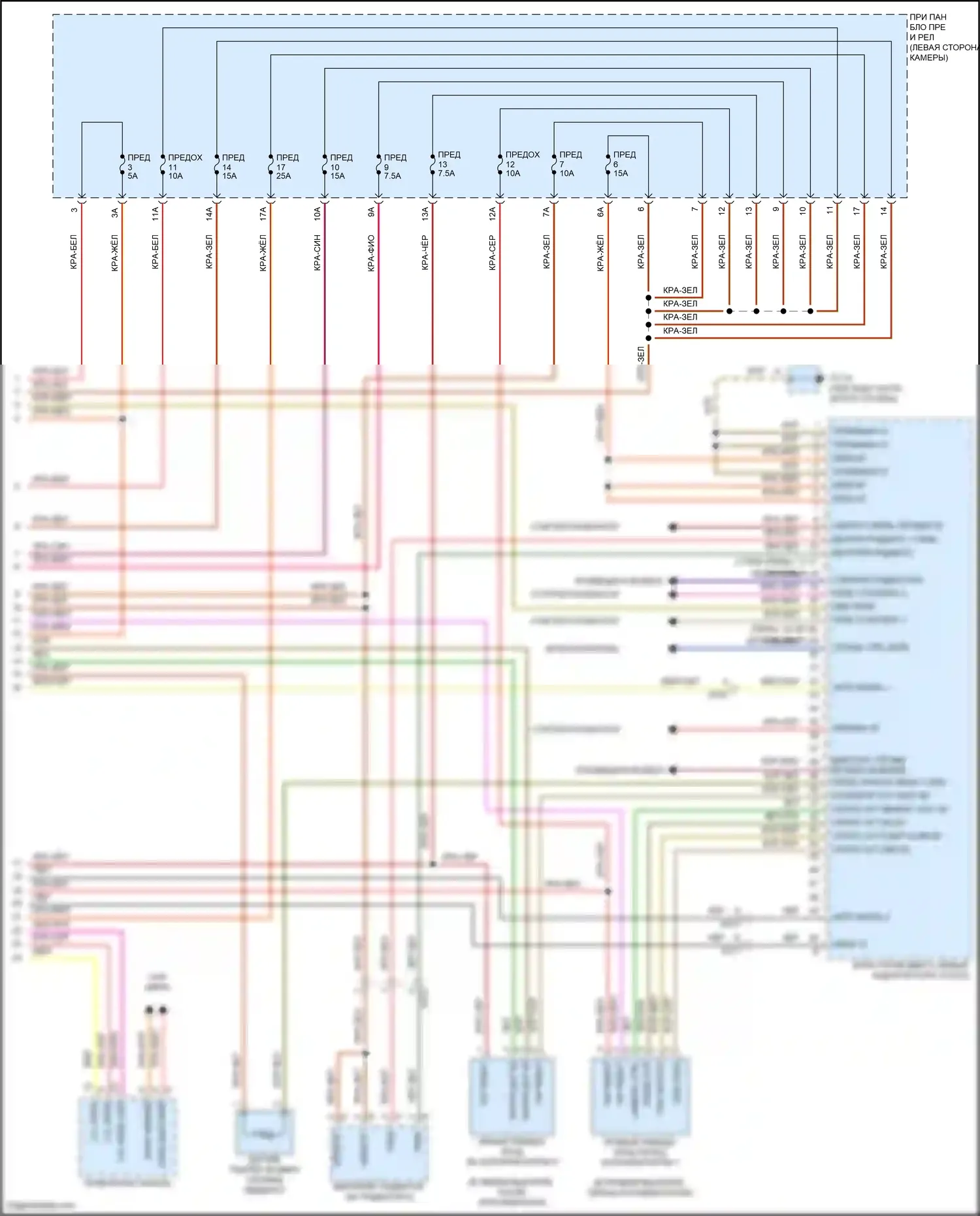 Macan Porsche I (2014-2019): Электросхема двигателя 3,0л турбо (6 из 6) 