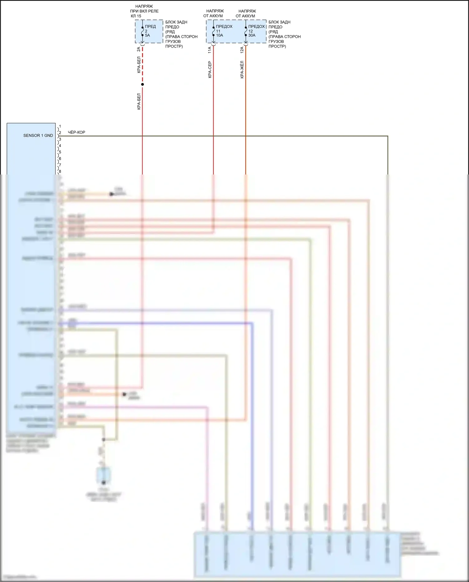 Macan Porsche I (2014-2019): Электросхема блокировки заднего дифференциала 