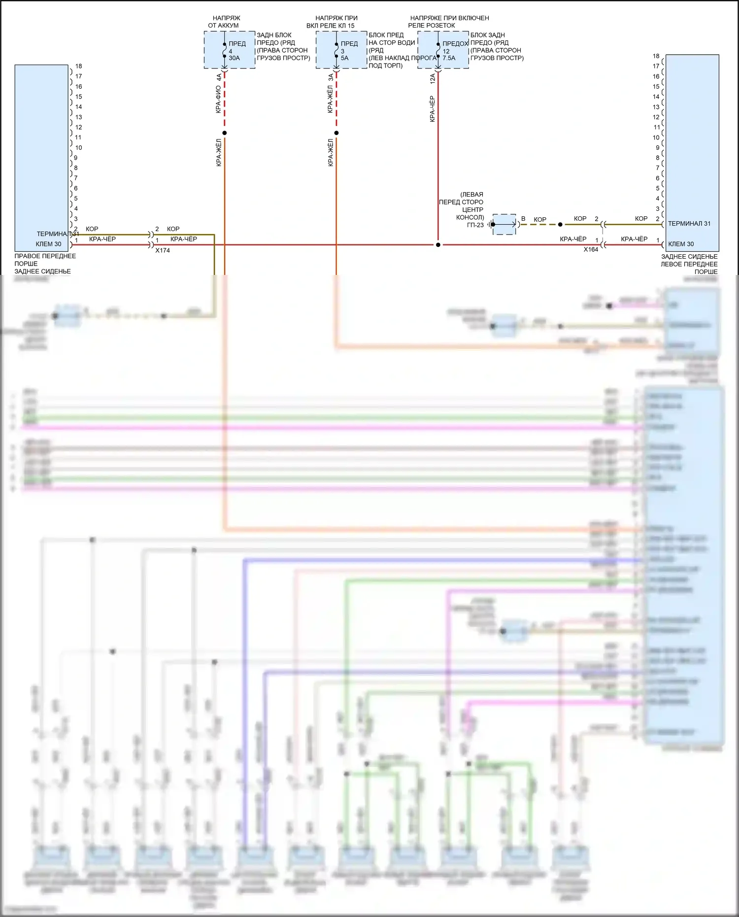 Macan Porsche I (2014-2019): Электросхема навигации, с ask (3 из 3) 
