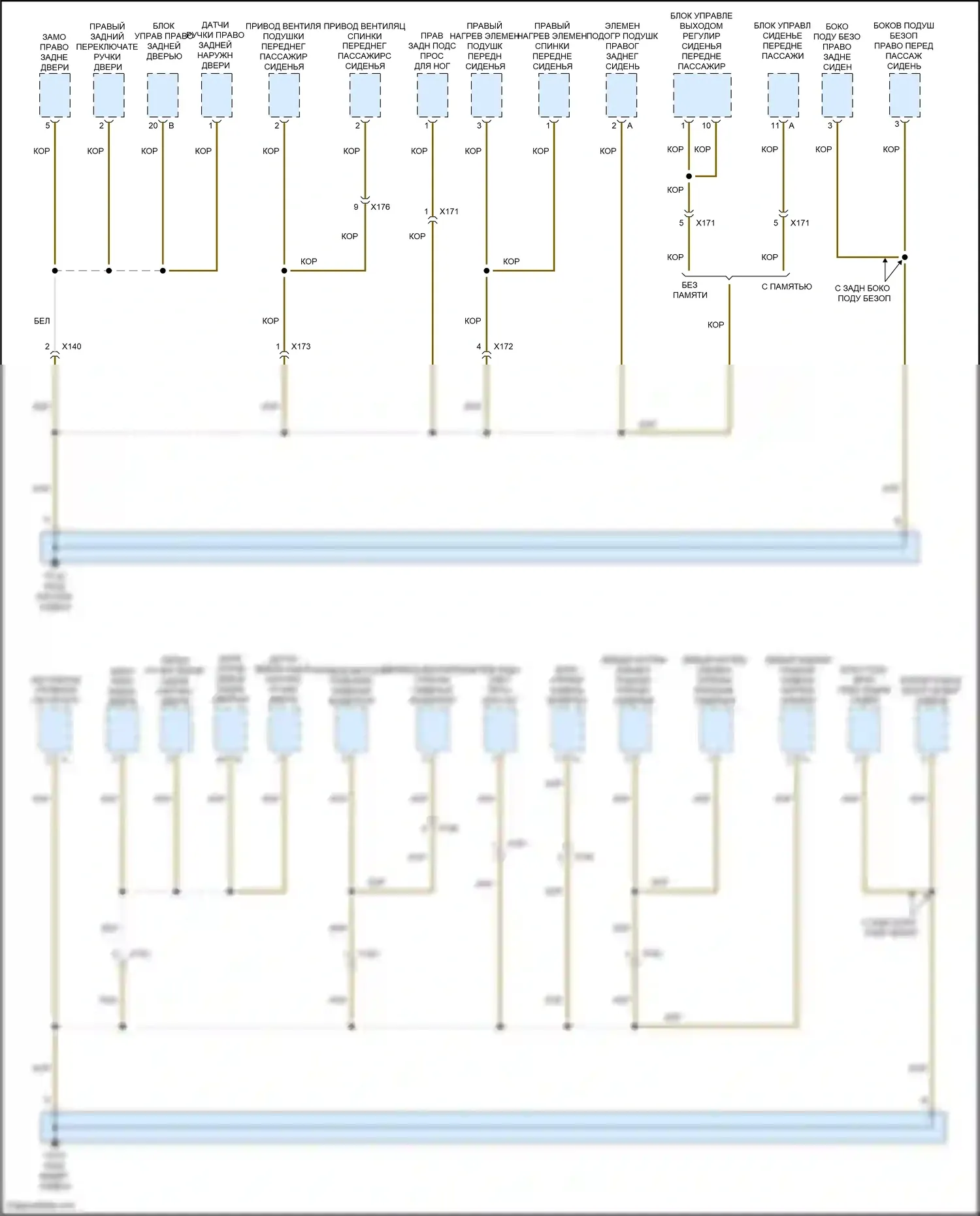 Macan Porsche I (2014-2019): Электросхема разводки массы (3 из 7) 