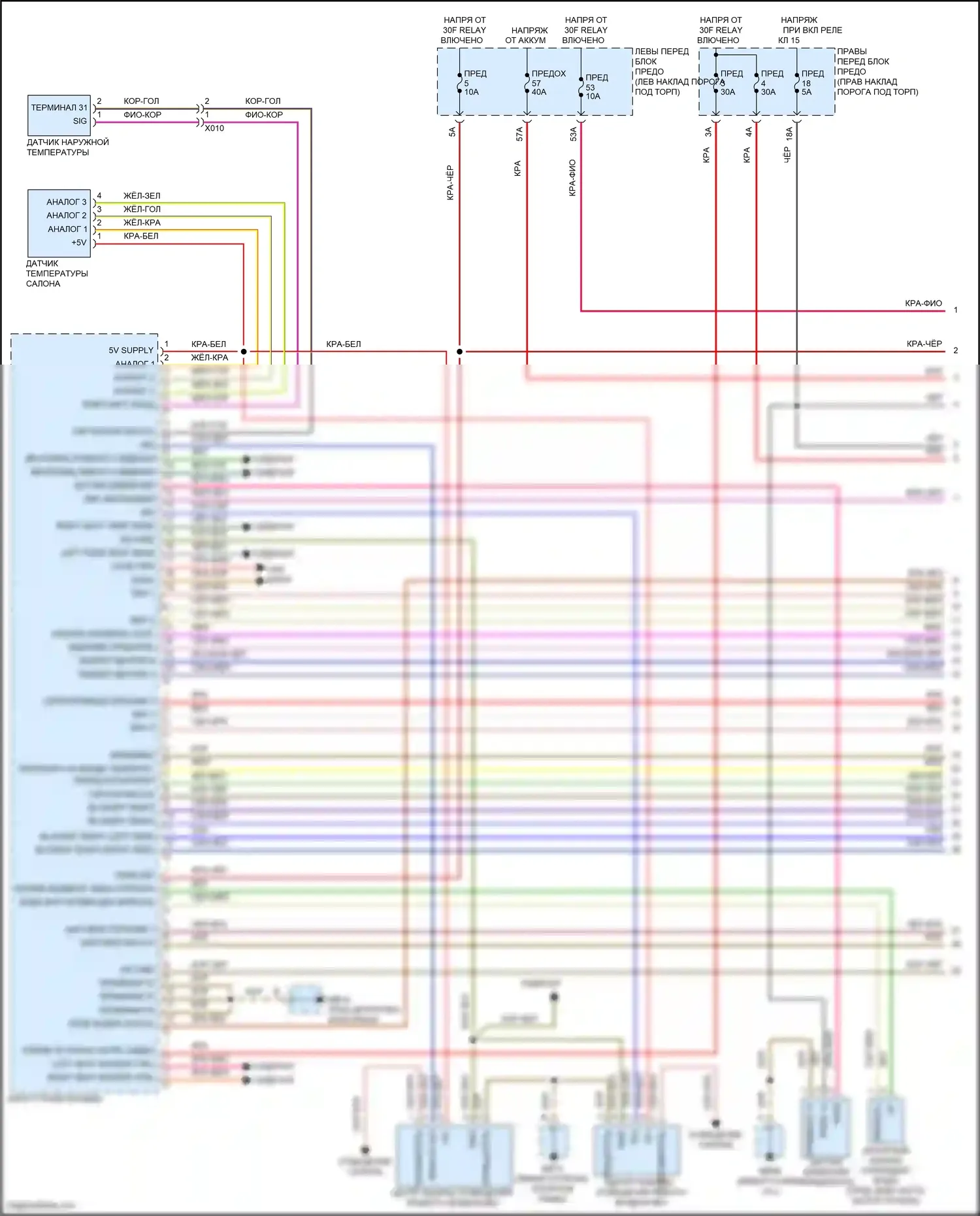 Panamera 4 Porsche 970 рестайлинг (2013-2016): Электросхема климат контроля, кроме гибридного (1 из 4) 