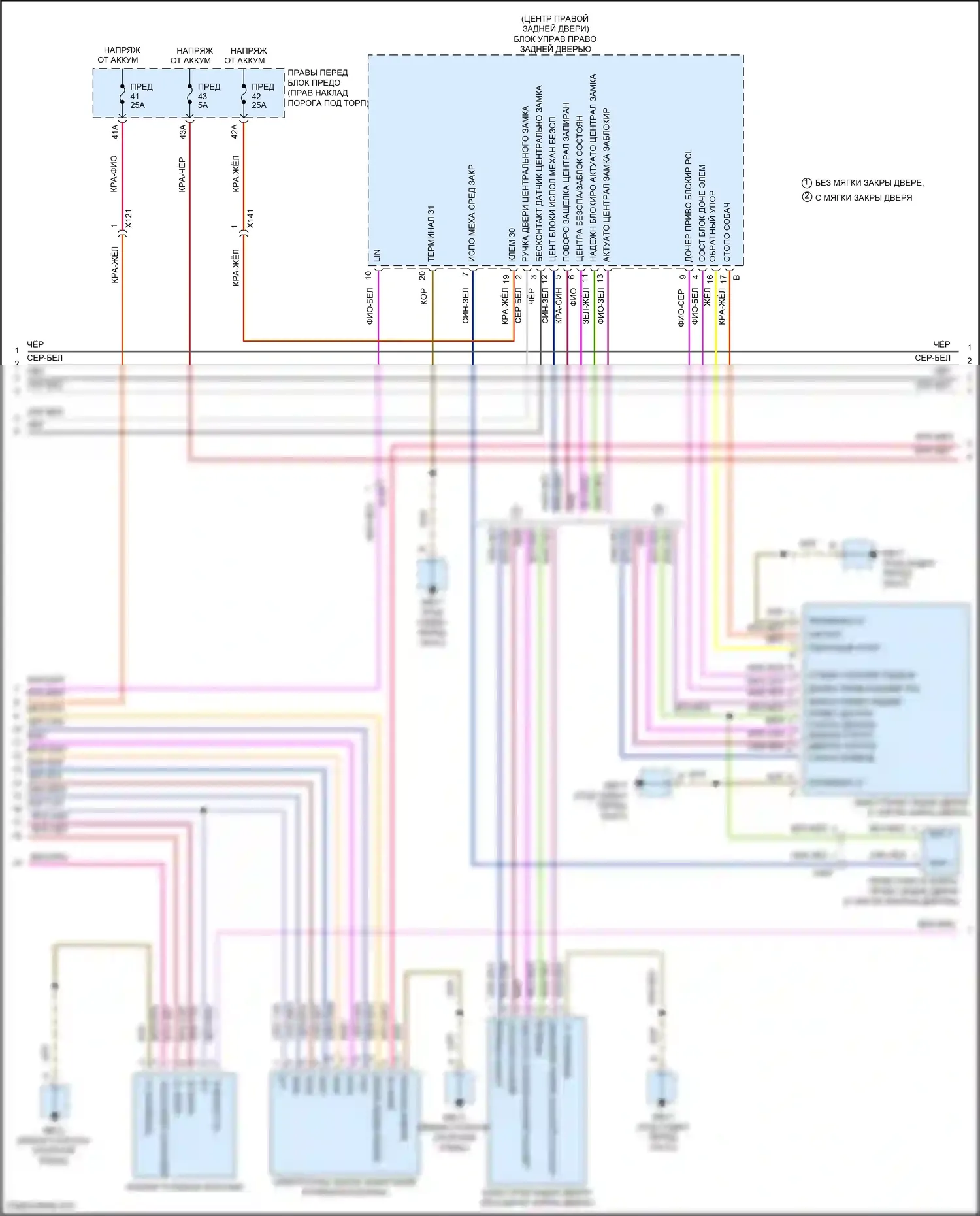 Panamera 4 Porsche 970 рестайлинг (2013-2016): Сигнализации электросхема (2 из 4) 