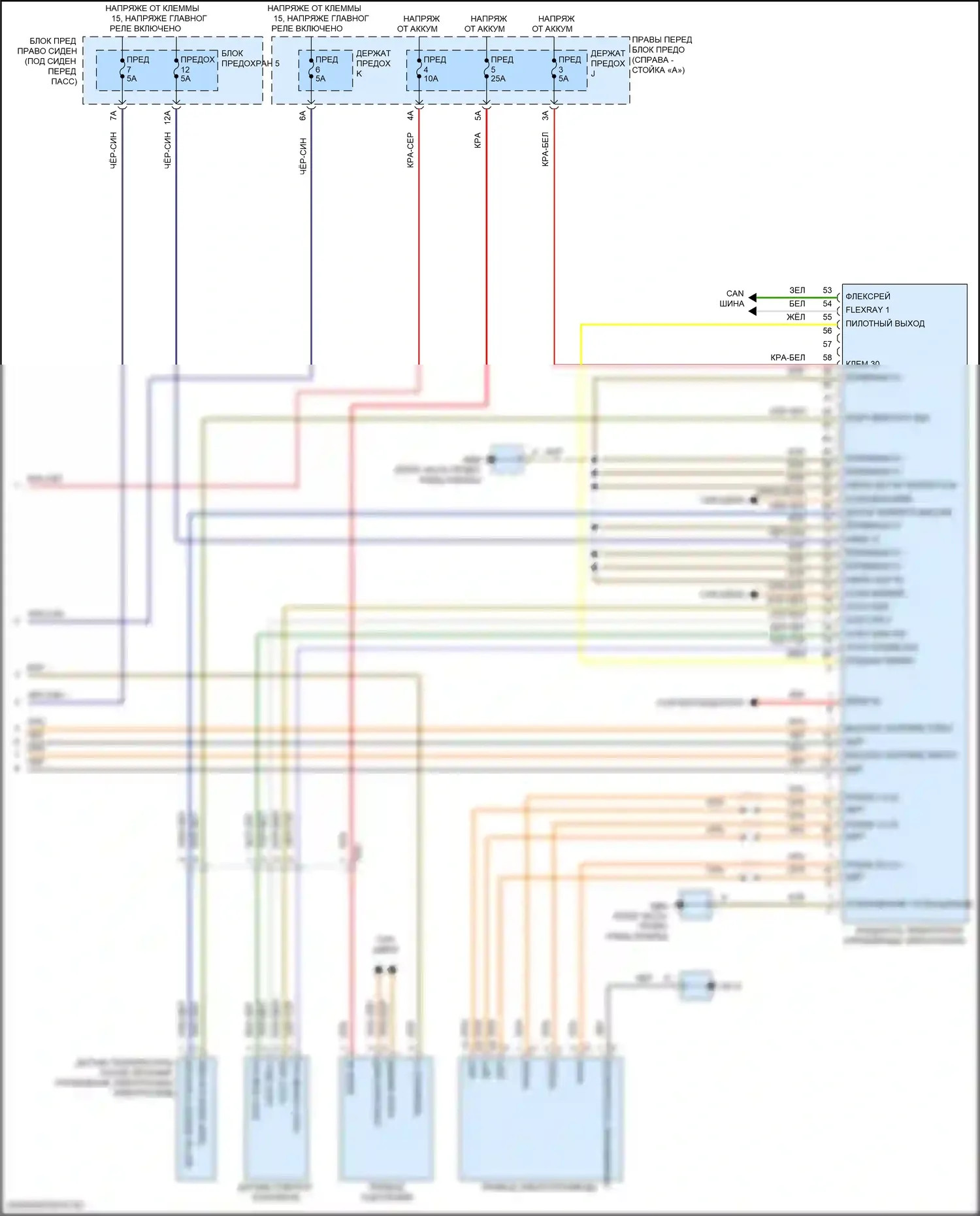 Panamera 4 Porsche 971 рестайлинг (2020-2023): Электросхема двигателя 2.9l турбо гибрид, электросхема гибридной системы (4 из 4) 