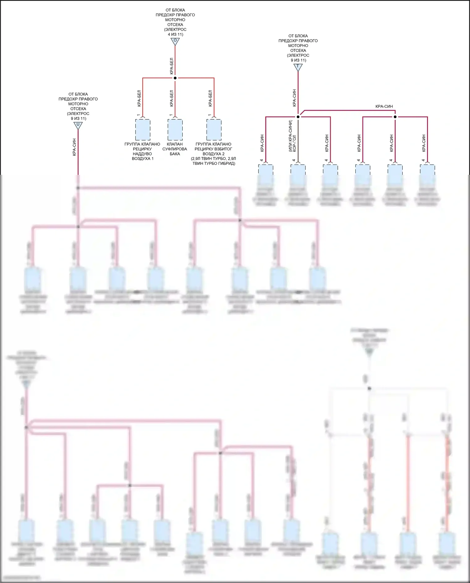 Panamera 4 Porsche 971 (2016-2020): Электросхема блока предохранителей реле (10 из 11) 