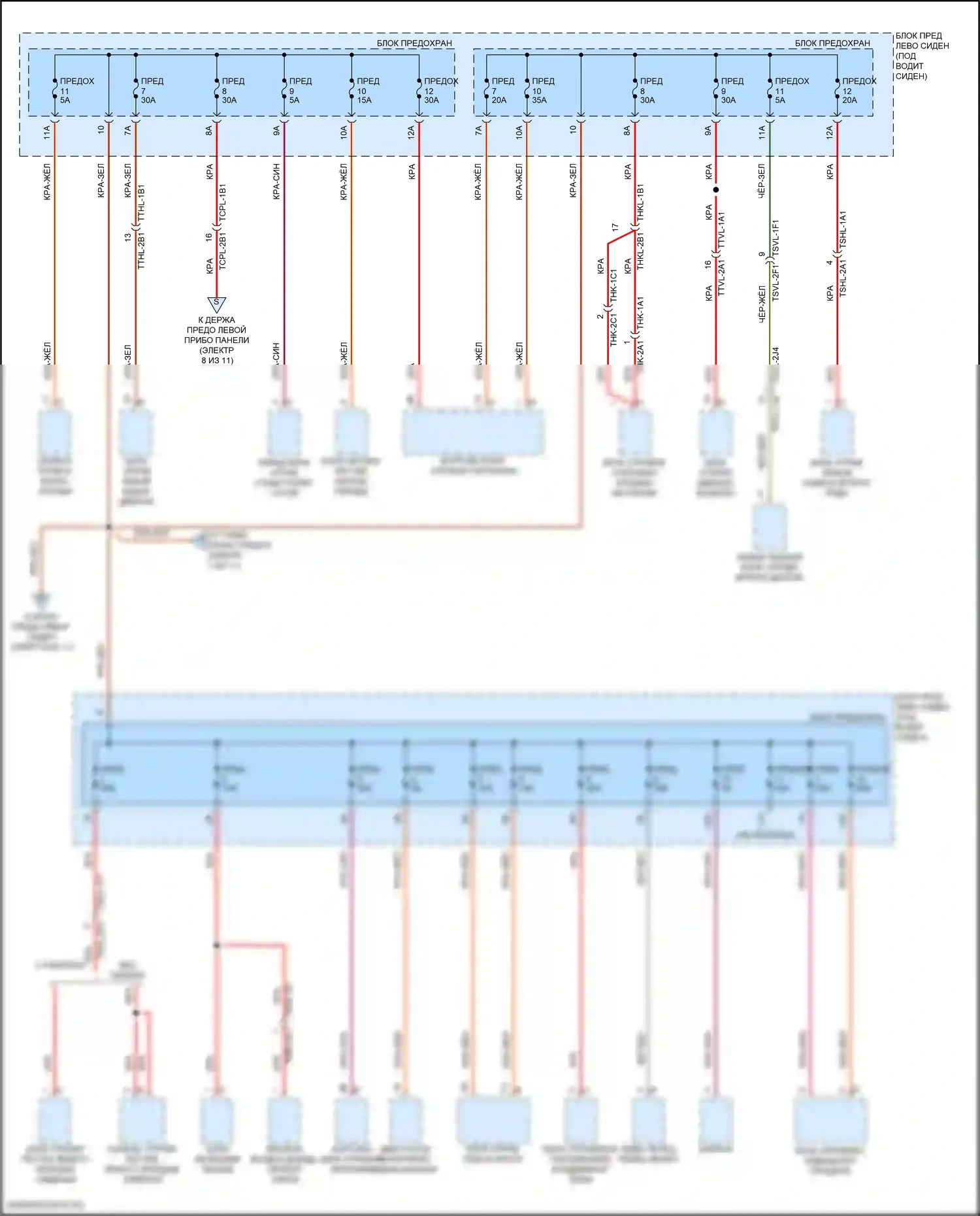 Panamera 4 Porsche 971 (2016-2020): Электросхема блока предохранителей реле (7 из 11) 