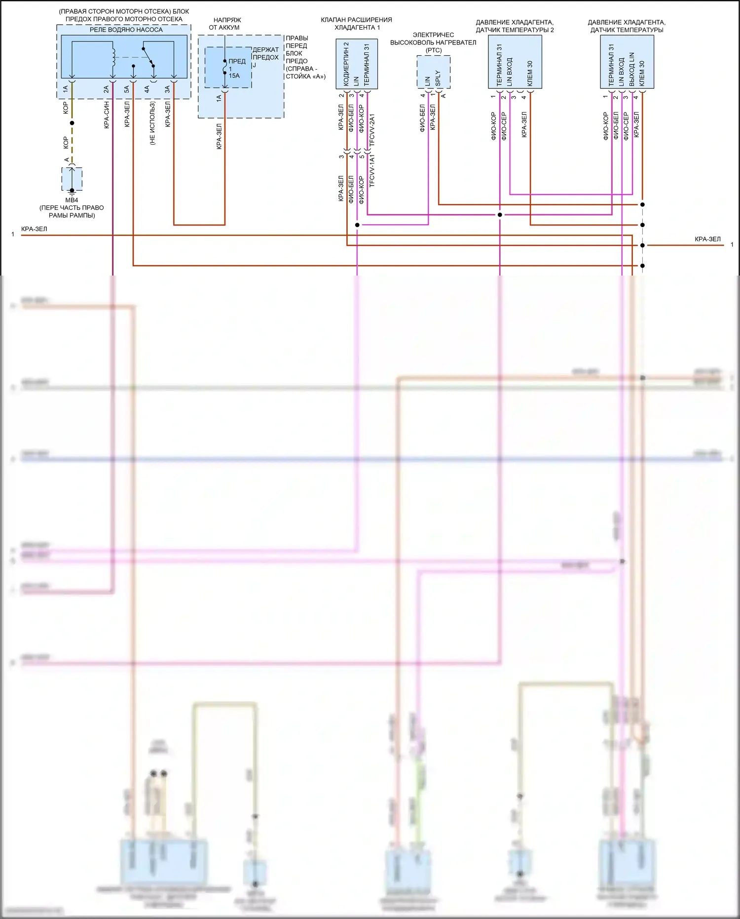 Panamera 4 Porsche 971 (2016-2020): Электросхема климат контроля (7 из 8) 