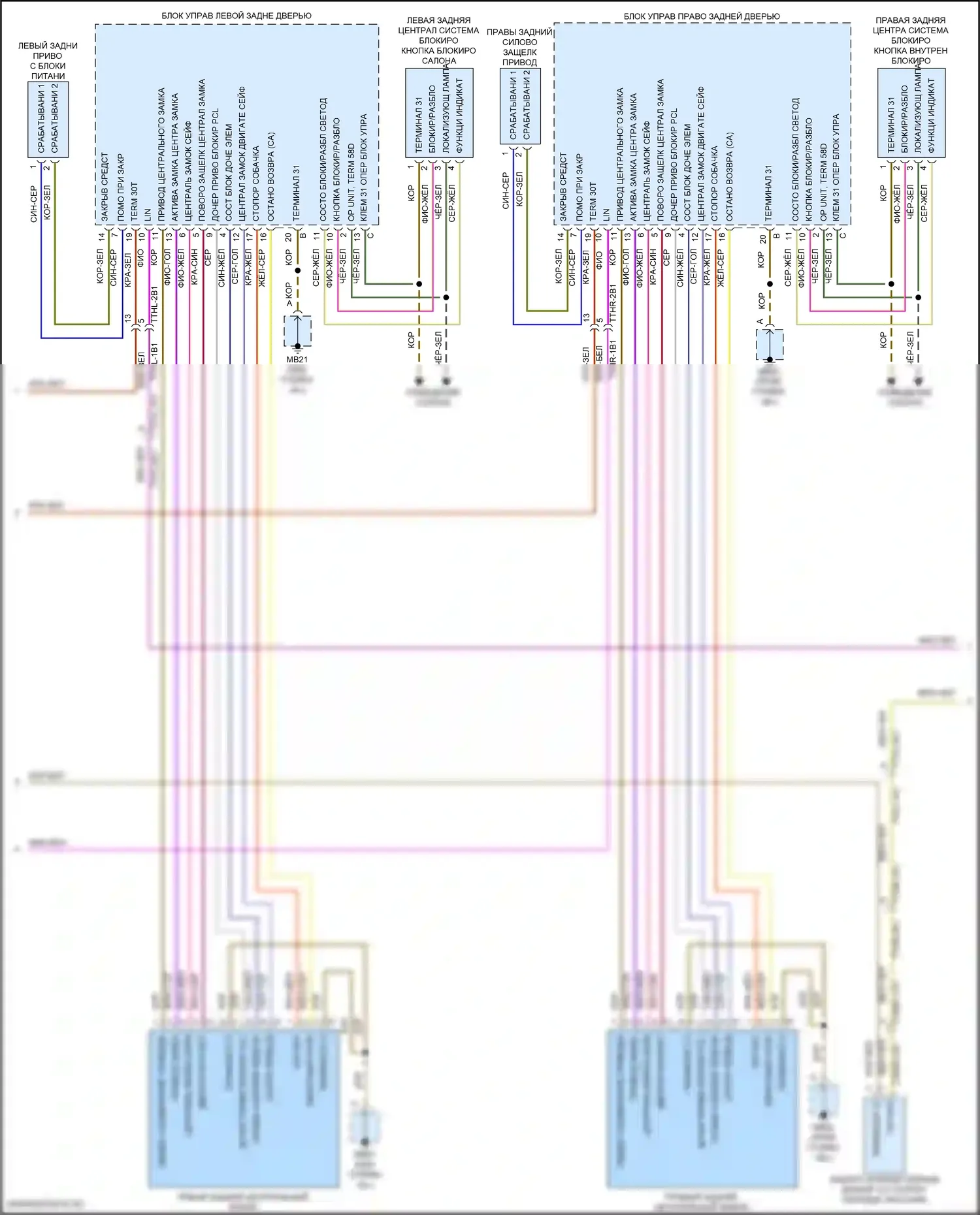 Panamera 4 Porsche 971 (2016-2020): Сигнализации электросхема (3 из 4) 
