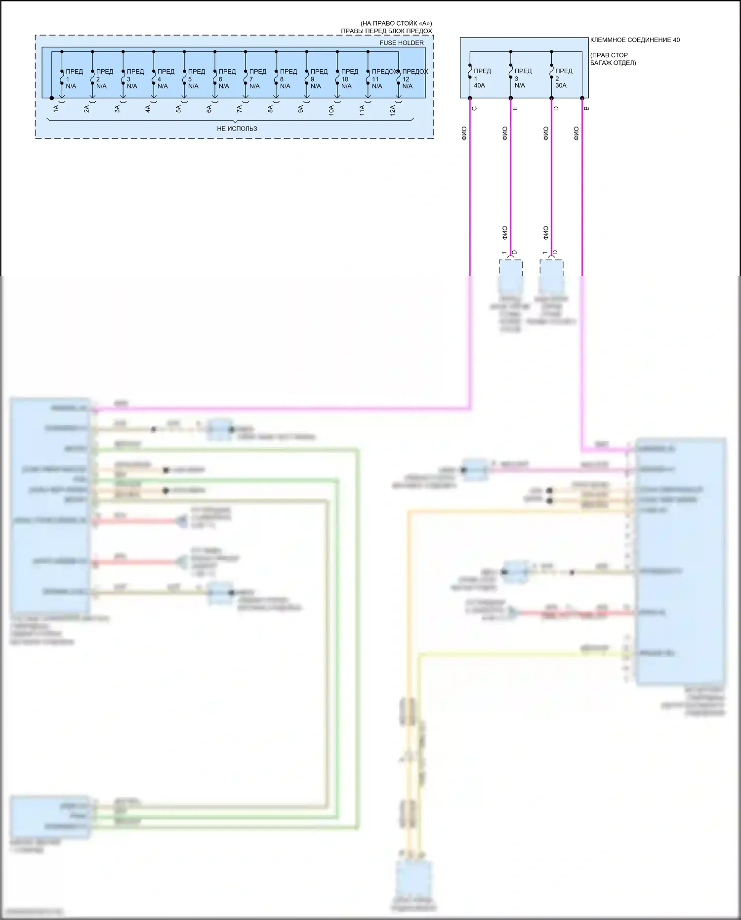 Panamera 4S Porsche 971 рестайлинг (2020-2023): Электросхема блока предохранителей реле (11 из 11) 