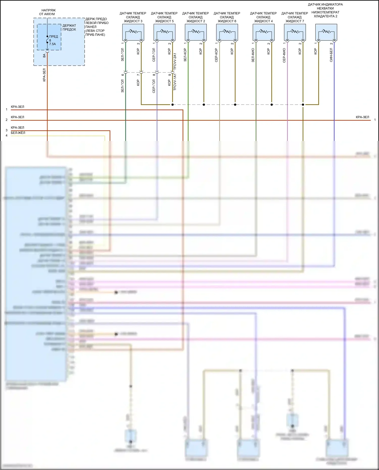 Panamera 4S Porsche 971 (2016-2020): Электросхема климат контроля (6 из 8) 