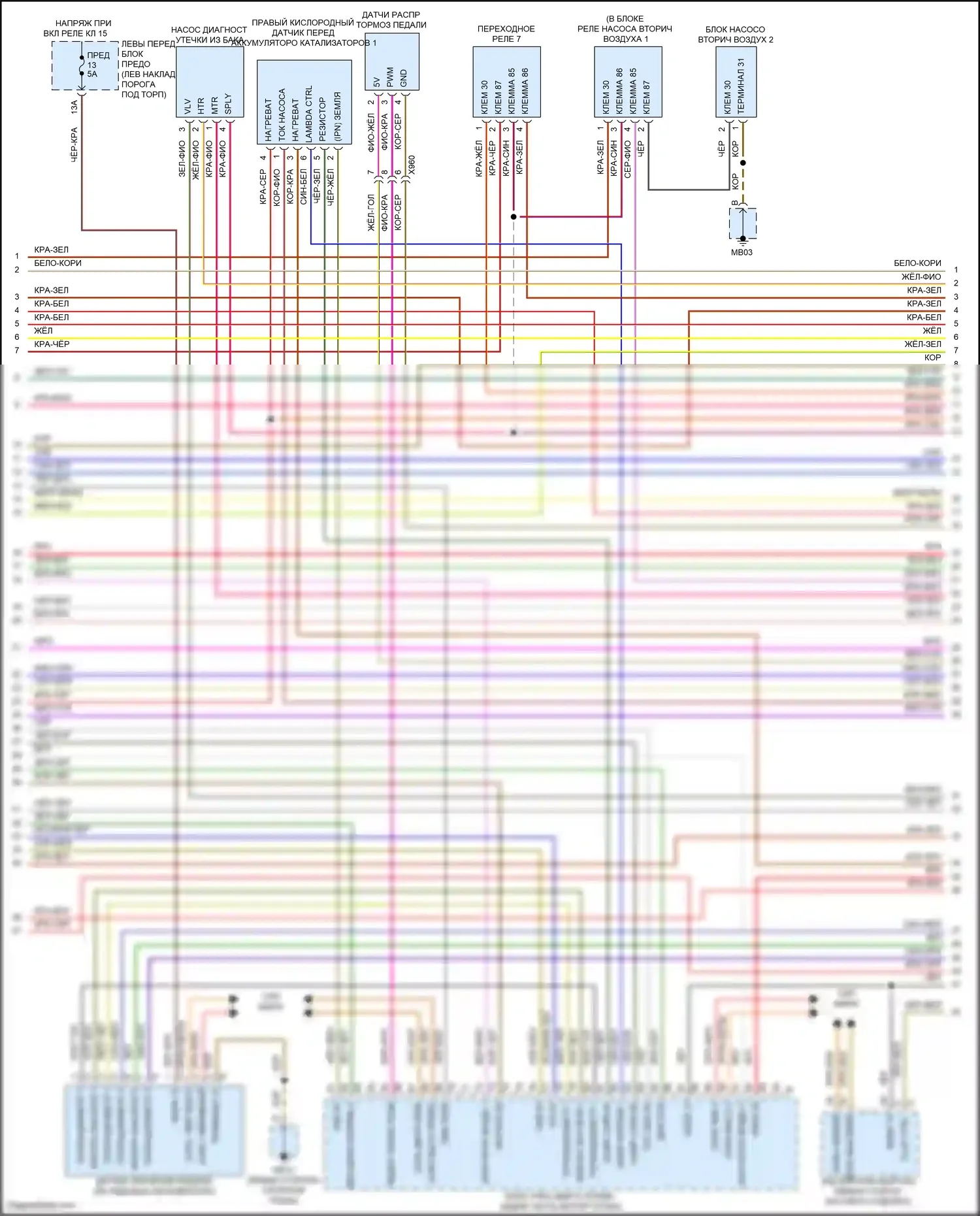 Panamera GTS Porsche 970 рестайлинг (2013-2016): Электросхема двигателя 3.0l гибрид (5 из 11) 