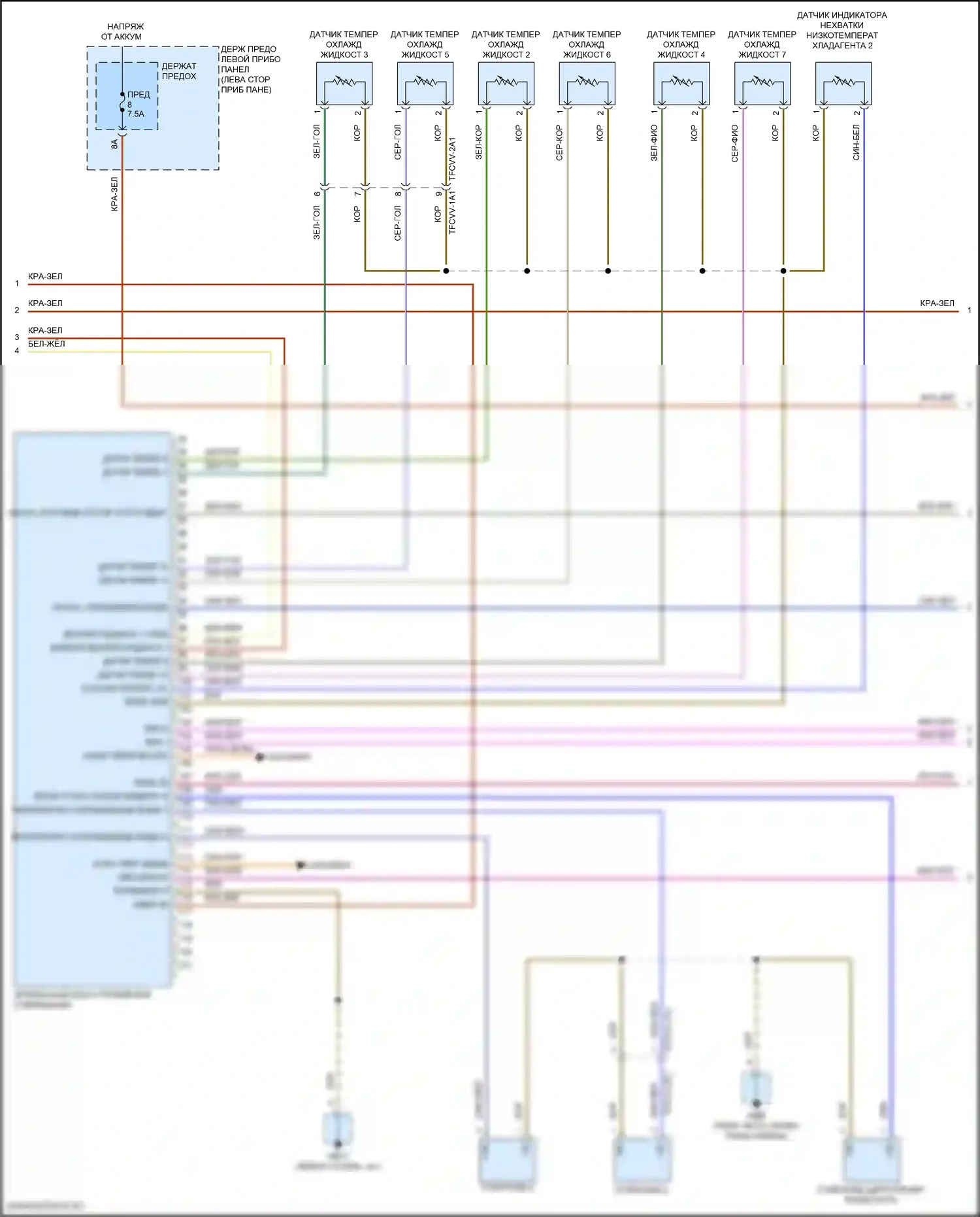 Panamera GTS Porsche 971 рестайлинг (2020-2023): Электросхема климат контроля (6 из 8) 