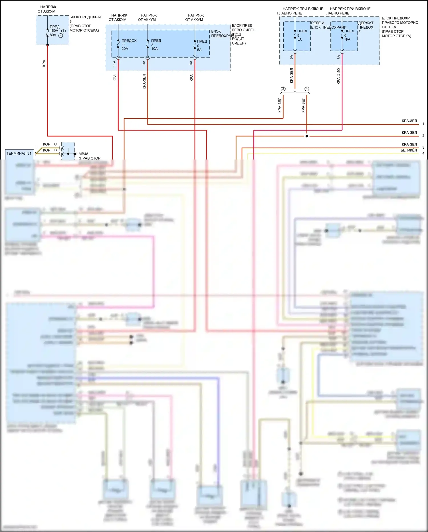 Panamera GTS Porsche 971 (2016-2020): Электросхема климат контроля (5 из 8) 