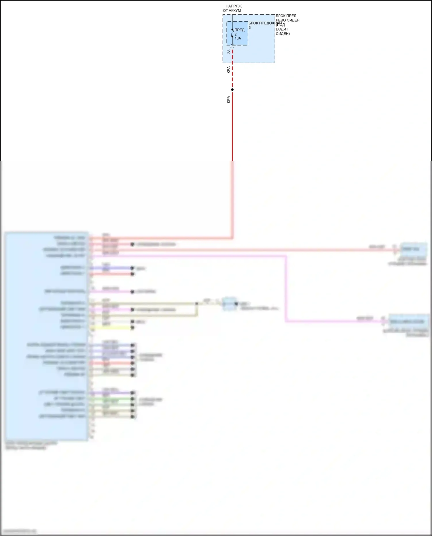 Panamera GTS Porsche 971 (2016-2020): Электросхема потолочного пульта 