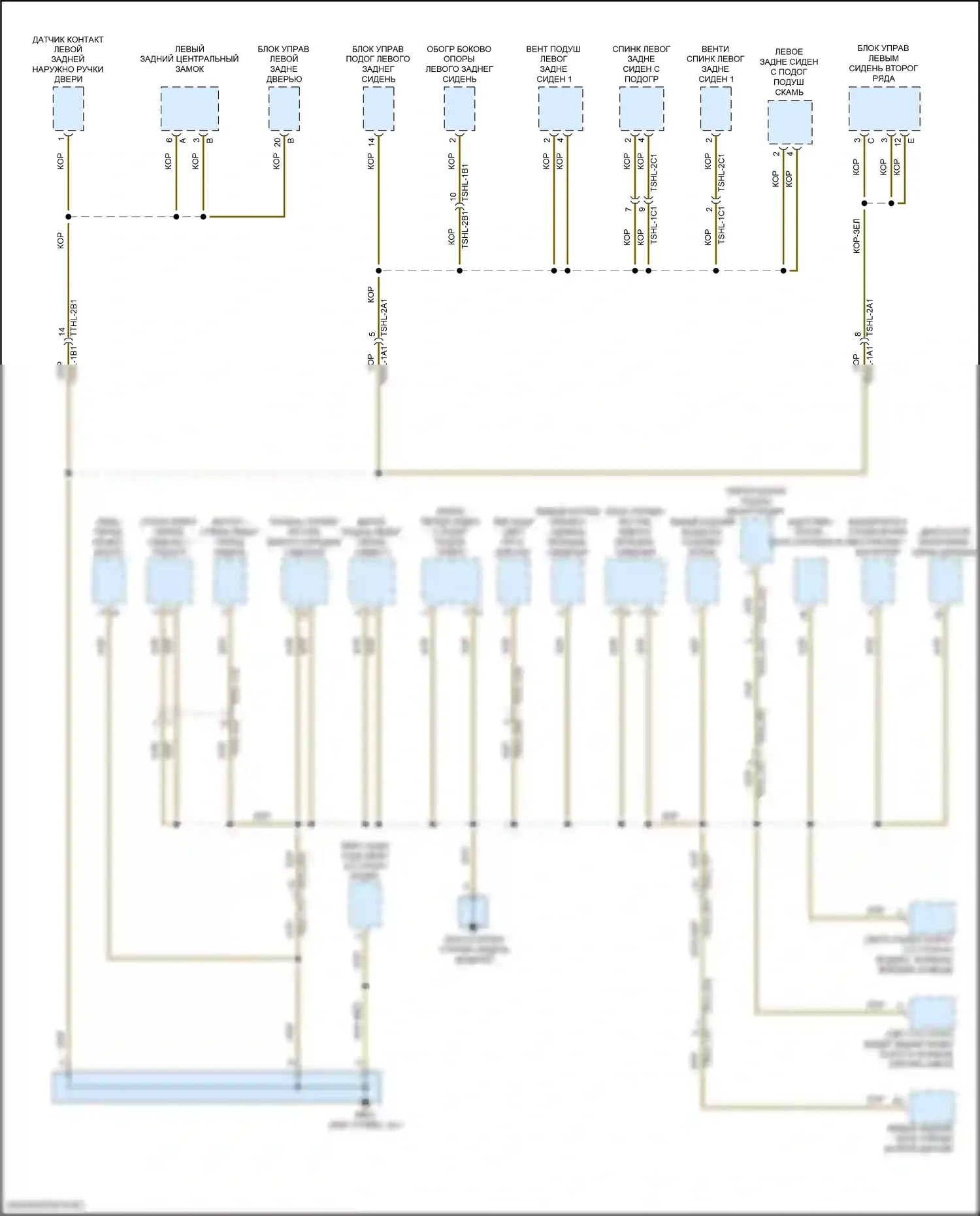 Panamera GTS Porsche 971 (2016-2020): Электросхема разводки массы (3 из 6) 
