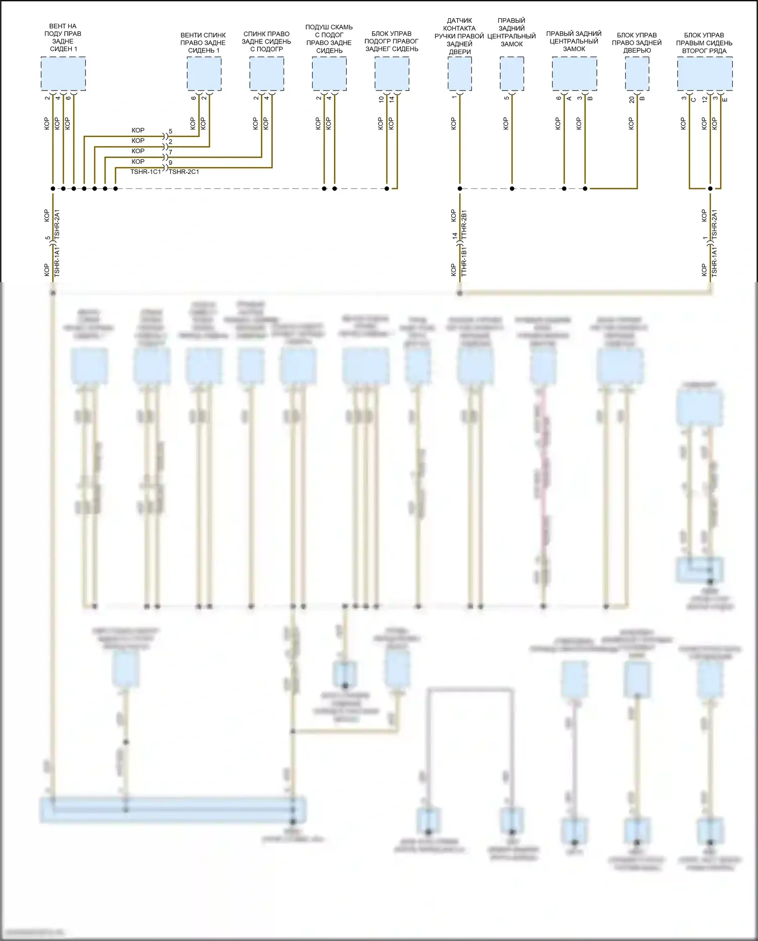 Panamera GTS Porsche 971 (2016-2020): Электросхема разводки массы (4 из 6) 