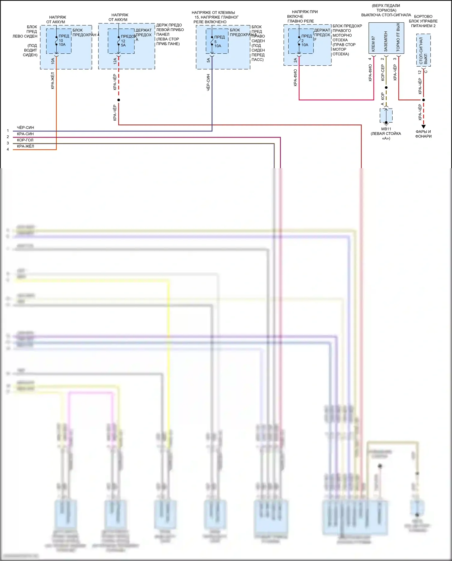 Panamera Turbo S Porsche 971 (2016-2020): Антиблокировочная система abs электросхема (2 из 2) 