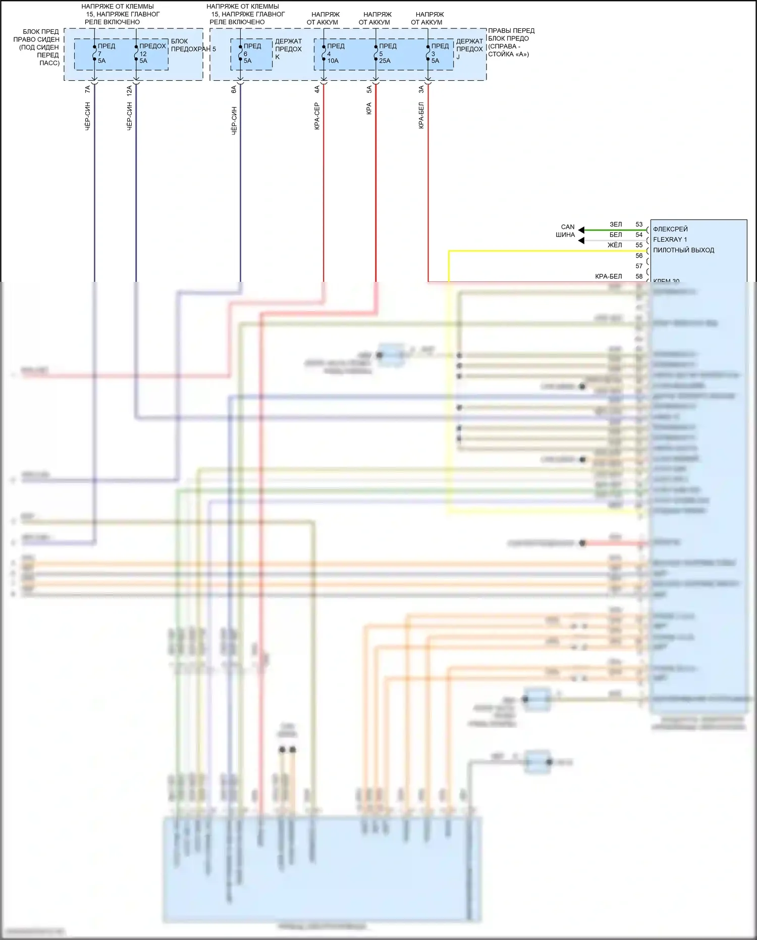 Panamera Turbo S Porsche 971 (2016-2020): Электросхема двигатель 2.9л твин турбо гибрид, электросхема гибридной системы (4 из 4) 
