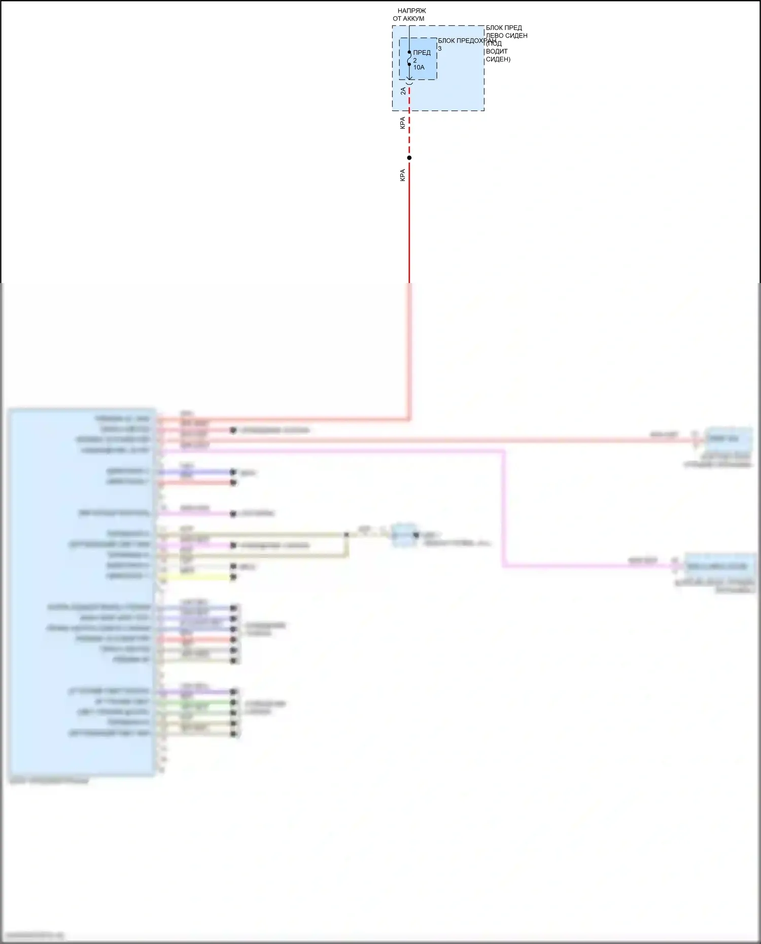 Panamera Turbo S Porsche 971 (2016-2020): Электросхема потолочного пульта 