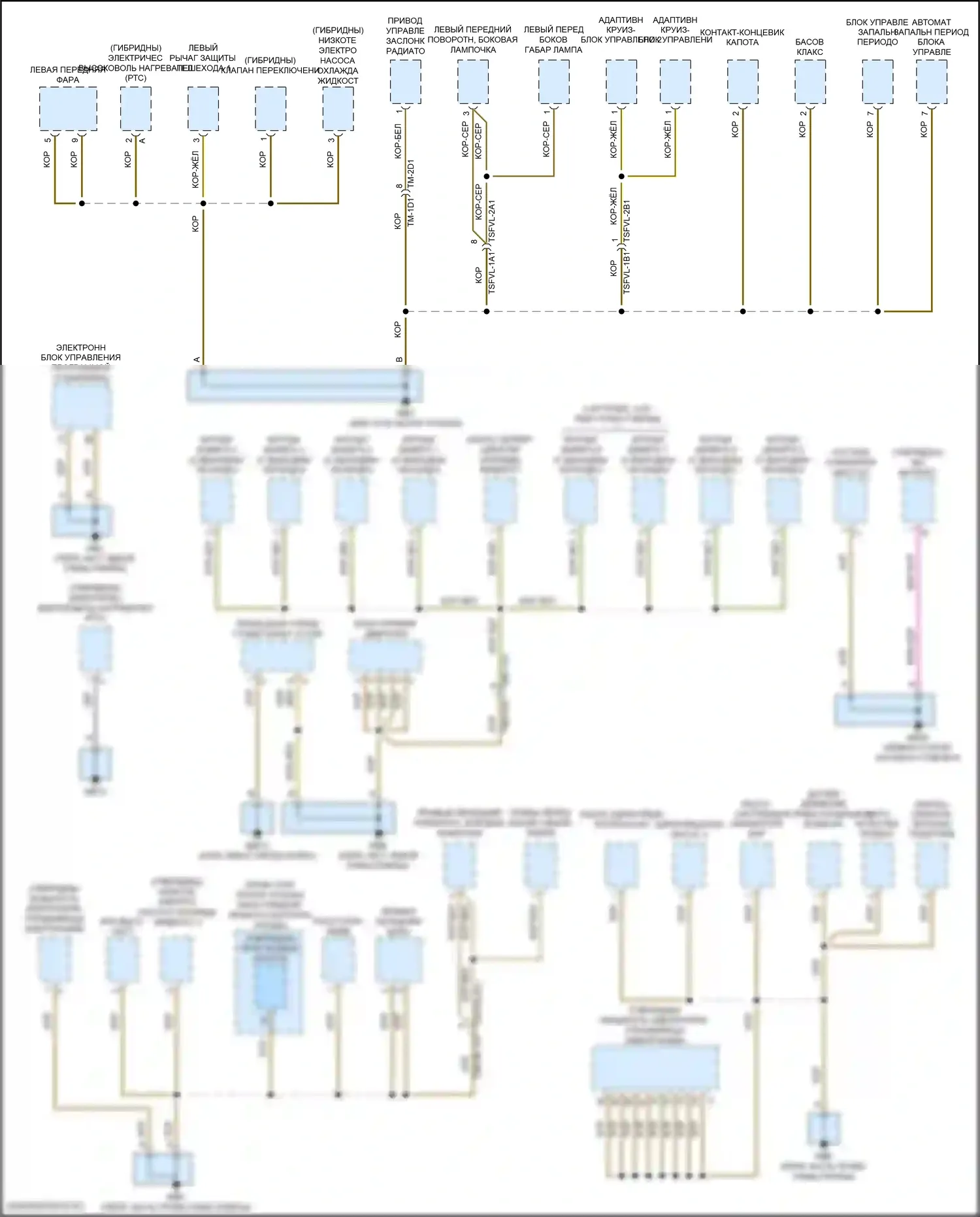 Panamera Turbo S Porsche 971 (2016-2020): Электросхема разводки массы (1 из 6) 