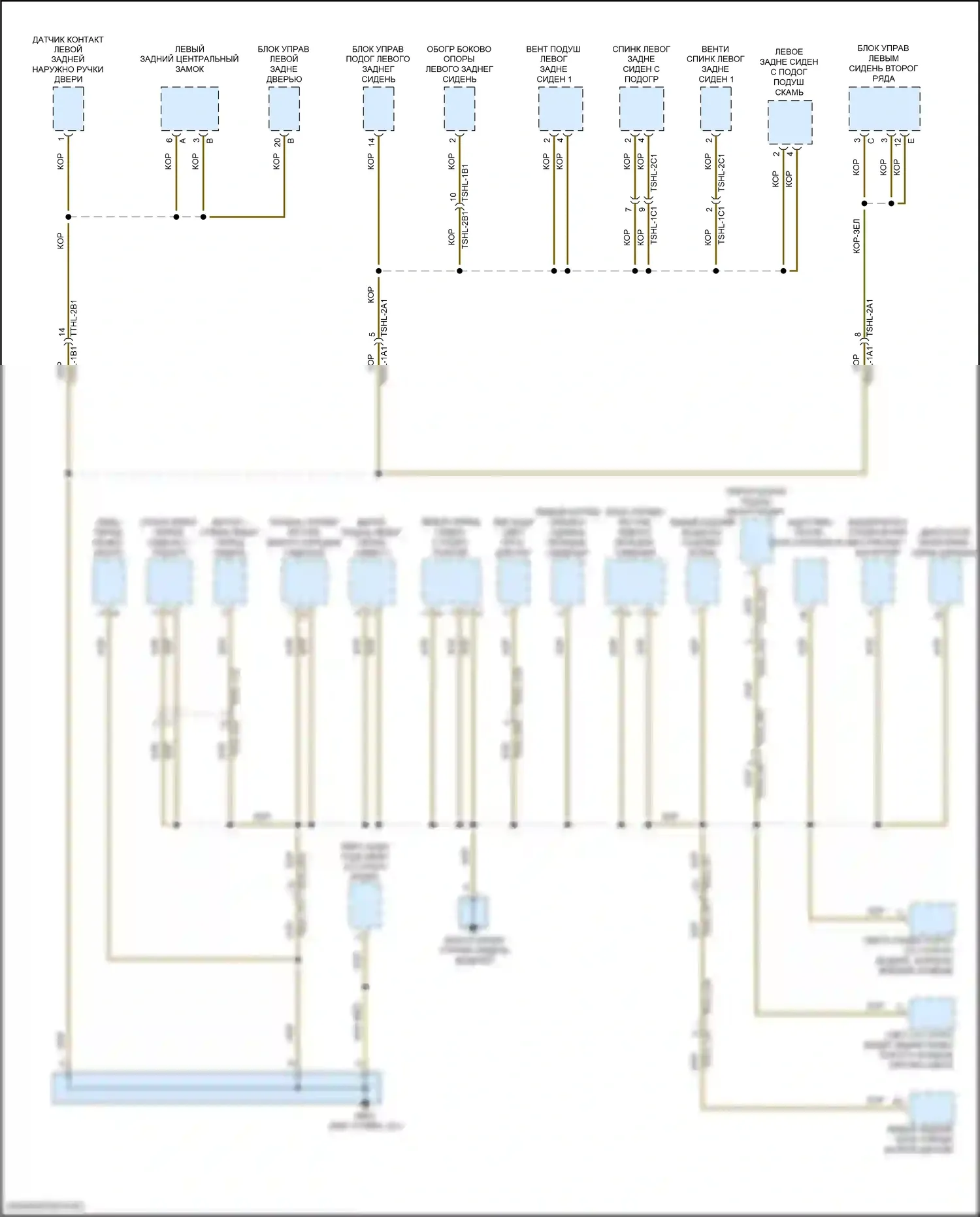 Panamera Turbo S Porsche 971 (2016-2020): Электросхема разводки массы (3 из 6) 