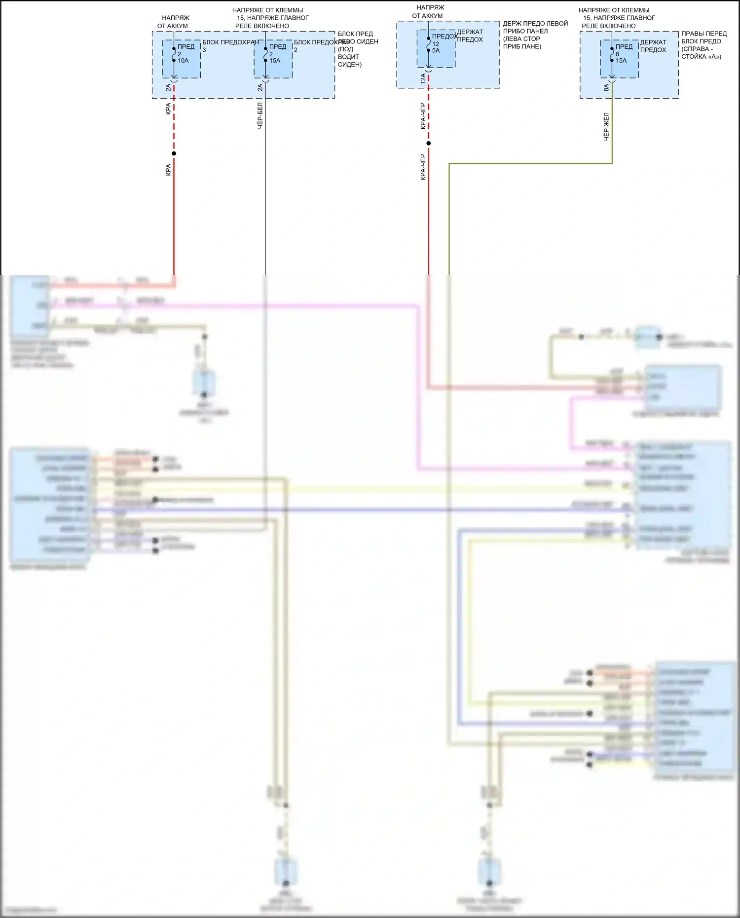 Panamera Turbo Porsche 971 (2016-2020): Электросхема фар, без фар light diode 