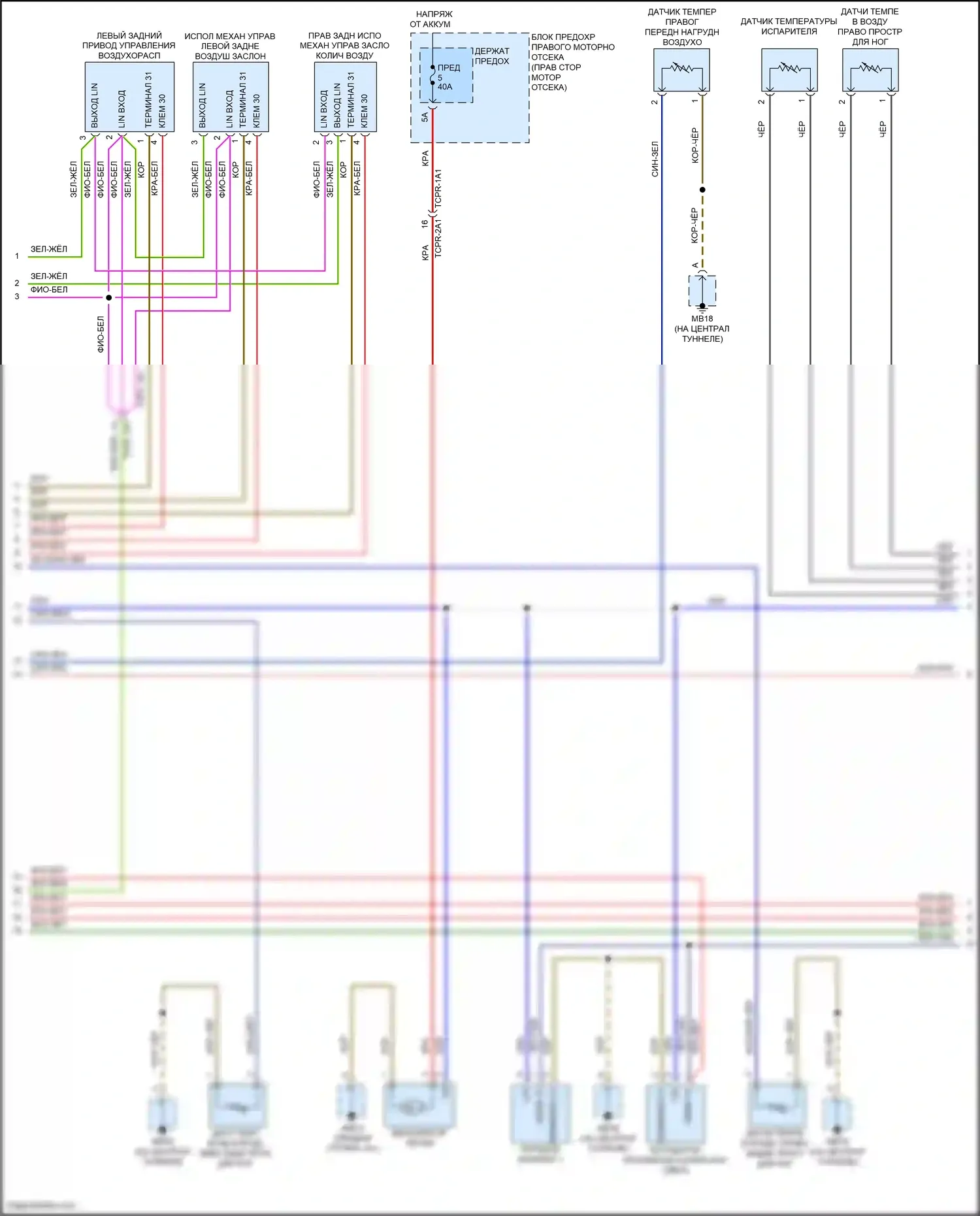 Panamera Turbo Porsche 971 (2016-2020): Электросхема климат контроля (2 из 8) 