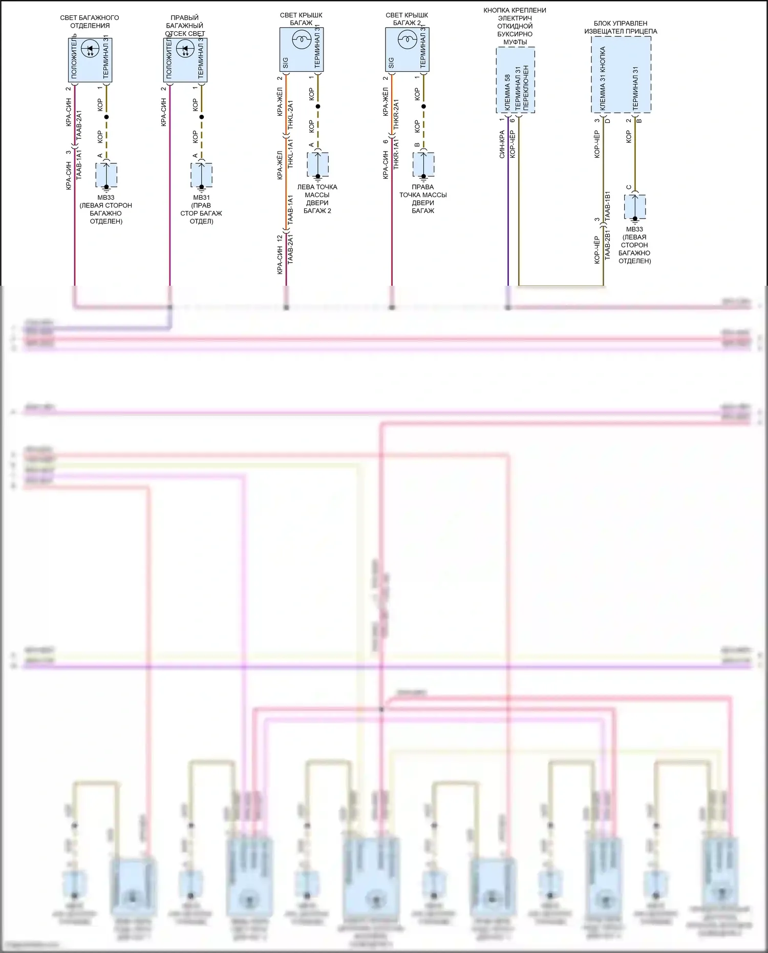 Panamera Turbo Porsche 971 (2016-2020): Электросхема освещения салона (2 из 7) 
