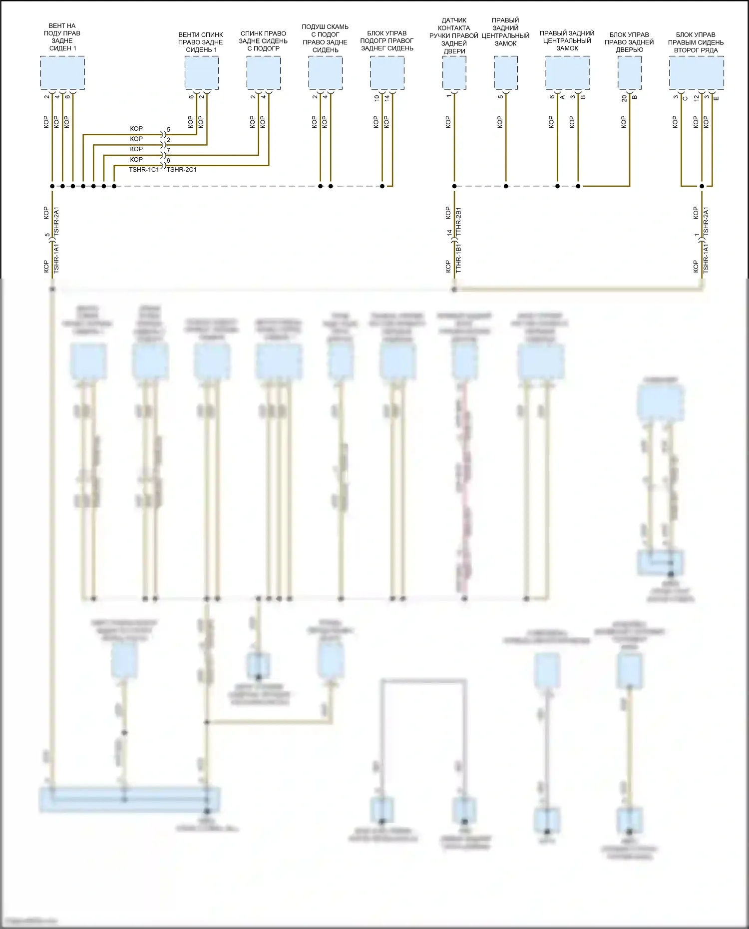 Panamera Turbo Porsche 971 (2016-2020): Электросхема разводки массы (4 из 6) 