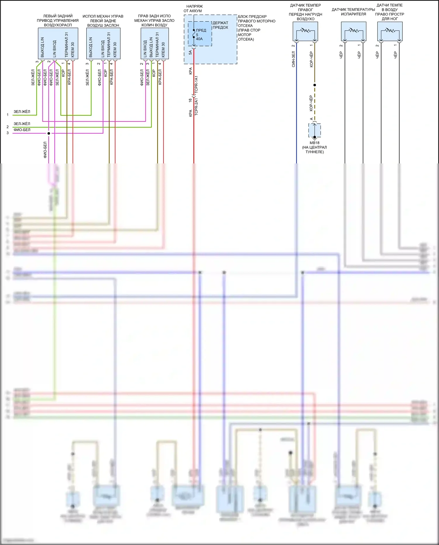 Panamera Porsche 971 рестайлинг (2020-2023): Электросхема климат контроля (2 из 8) 