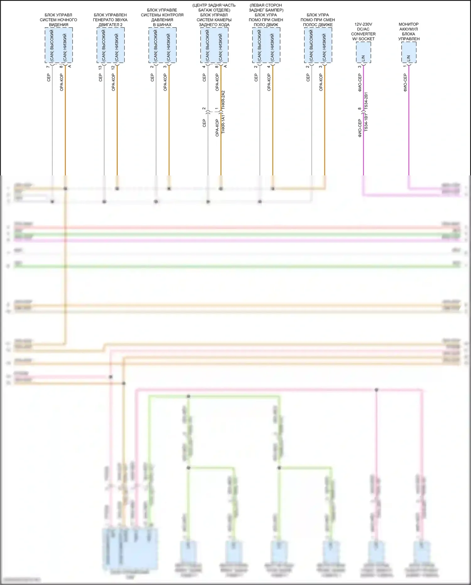 Panamera Porsche 972 (2023-2024): Can шина электросхема (5 из 9) 