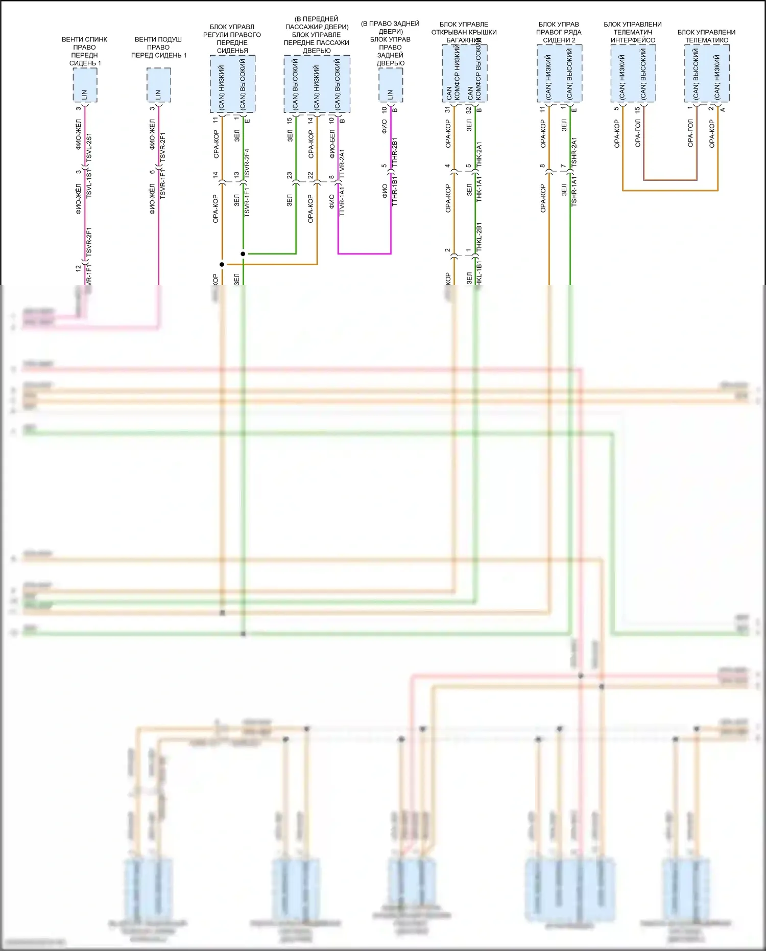 Panamera Porsche 972 (2023-2024): Can шина электросхема (8 из 9) 