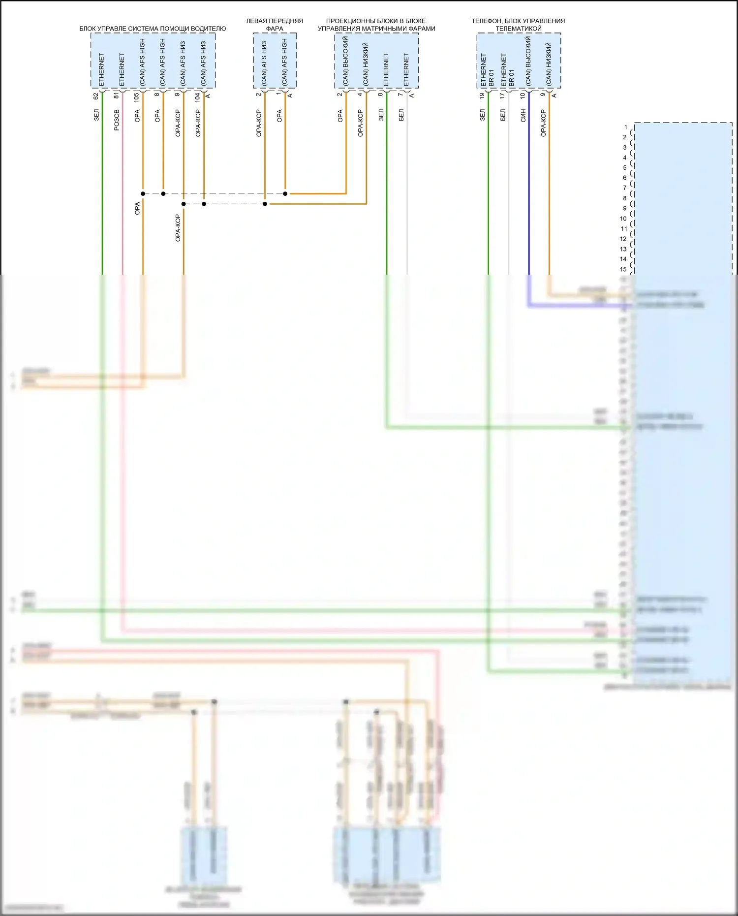 Panamera Porsche 972 (2023-2024): Can шина электросхема (9 из 9) 