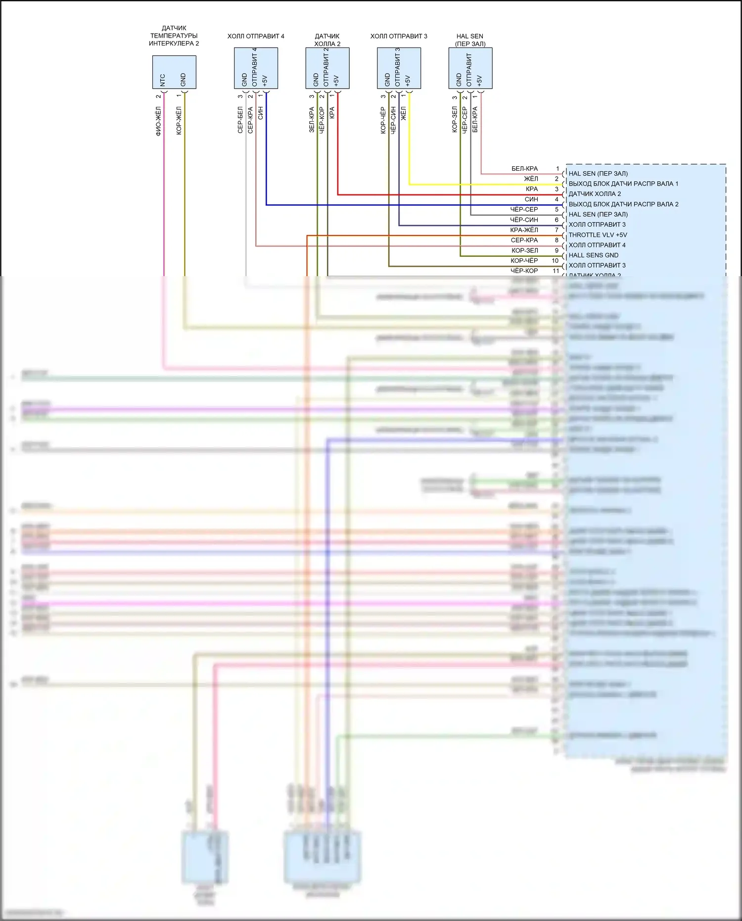 Panamera Porsche 972 (2023-2024): Электросхема двигателя 2.9л турбо (12 из 12) 