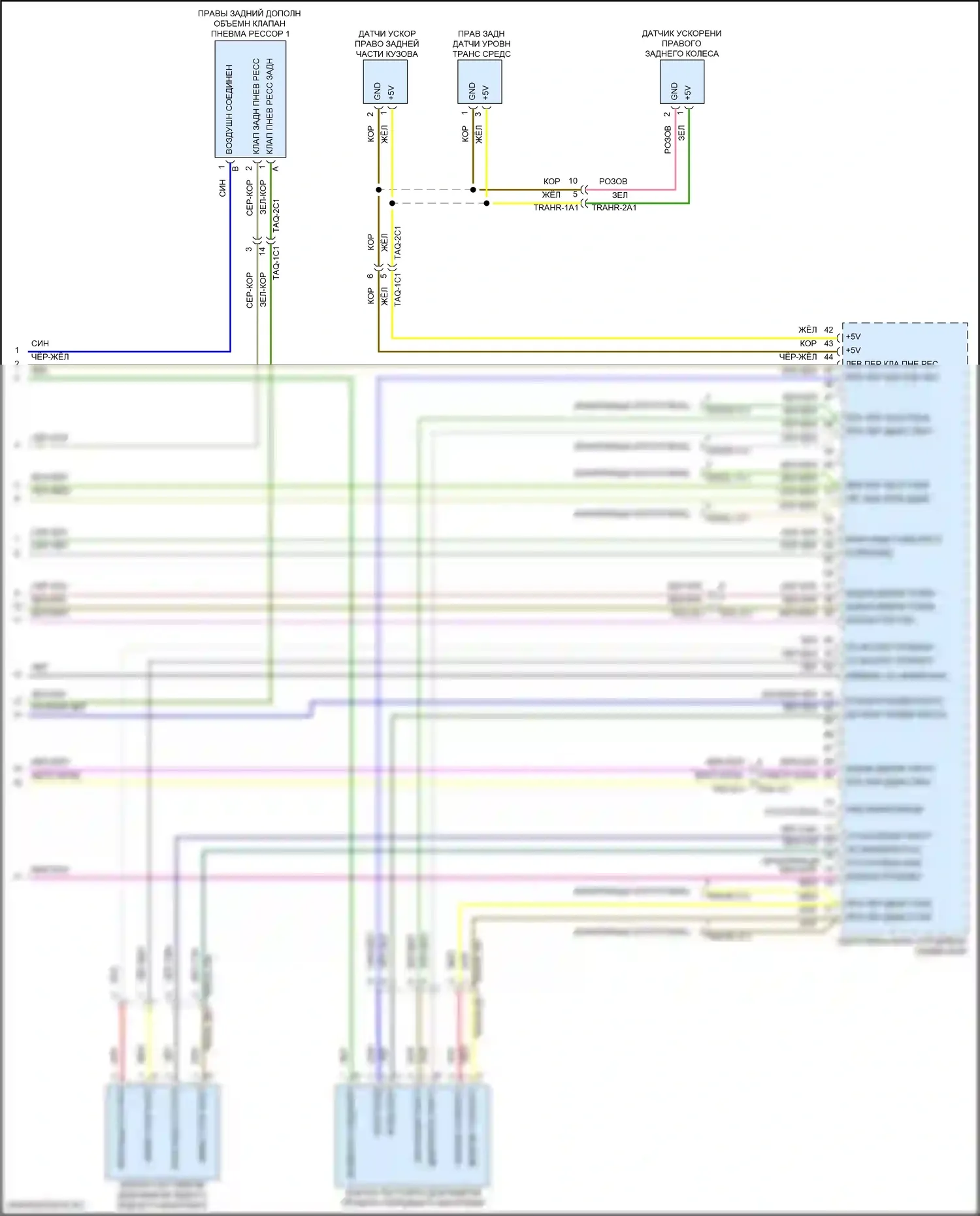 Panamera Porsche 972 (2023-2024): Электросхема электронной подвески (4 из 4) 