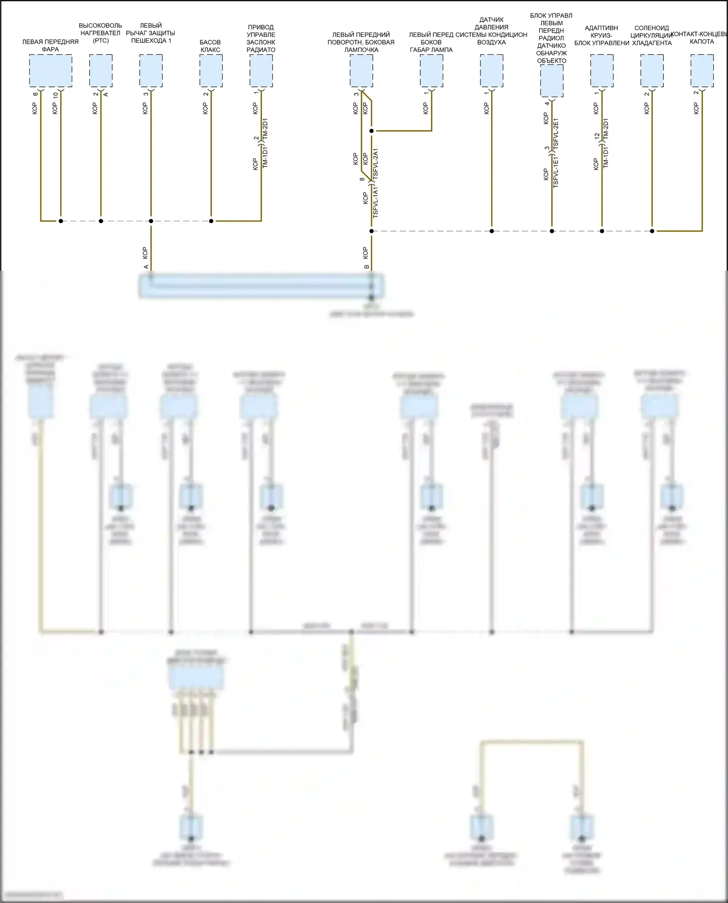 Panamera Porsche 972 (2023-2024): Электросхема разводки массы (1 из 8) 