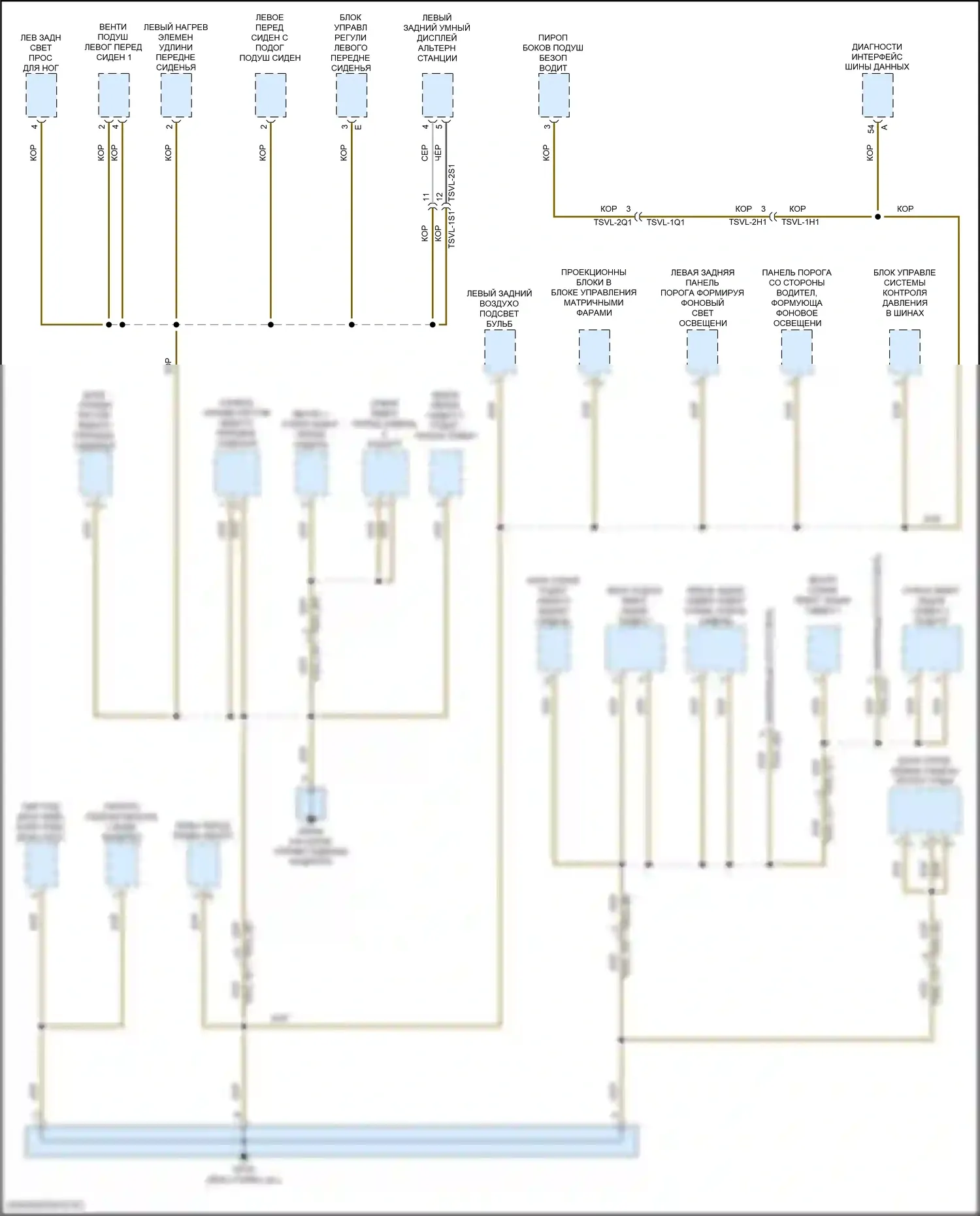 Panamera Porsche 972 (2023-2024): Электросхема разводки массы (8 из 8) 