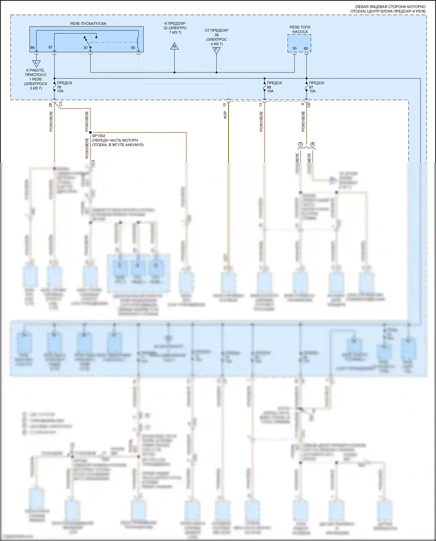 1500 RAM IV (2011-2024): Электросхема блока предохранителей реле (5 из 7) 