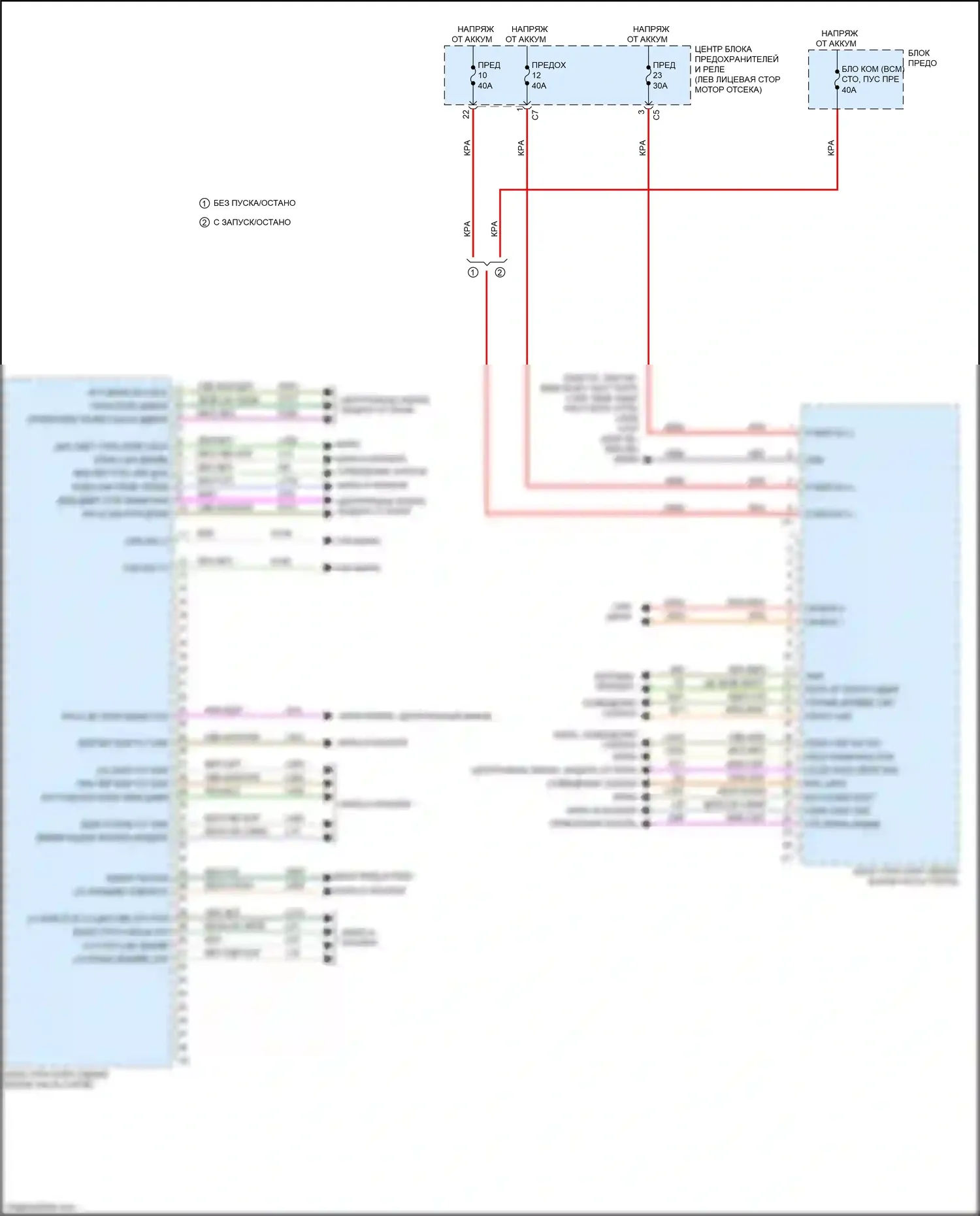 1500 RAM IV (2011-2024): Электросхема блоков управления кузовом (2 из 2) 