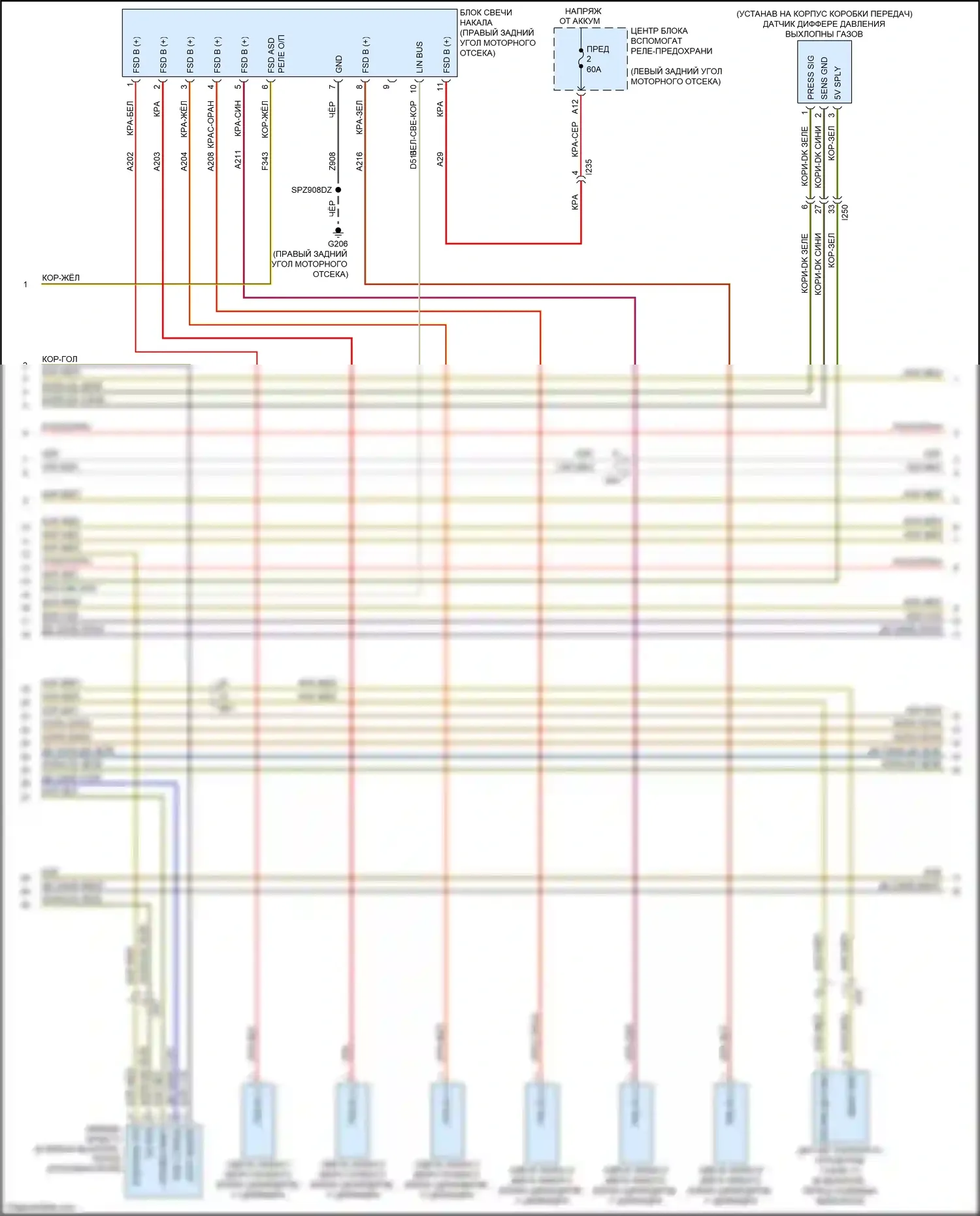 1500 RAM IV (2011-2024): Электросхема двигателя 3.0л турбо дизель (4 из 8) 