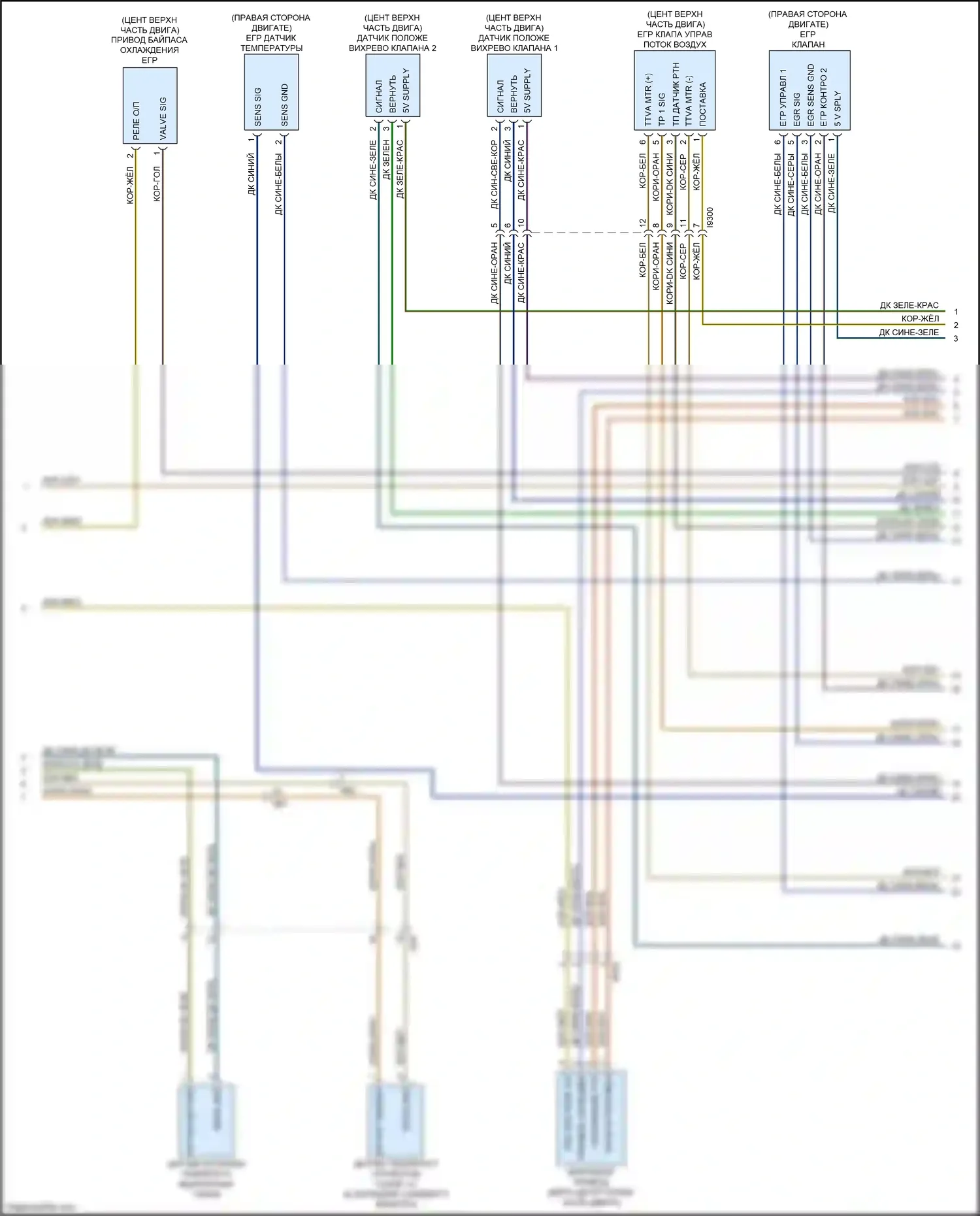 1500 RAM IV (2011-2024): Электросхема двигателя 3.0л турбо дизель (6 из 8) 