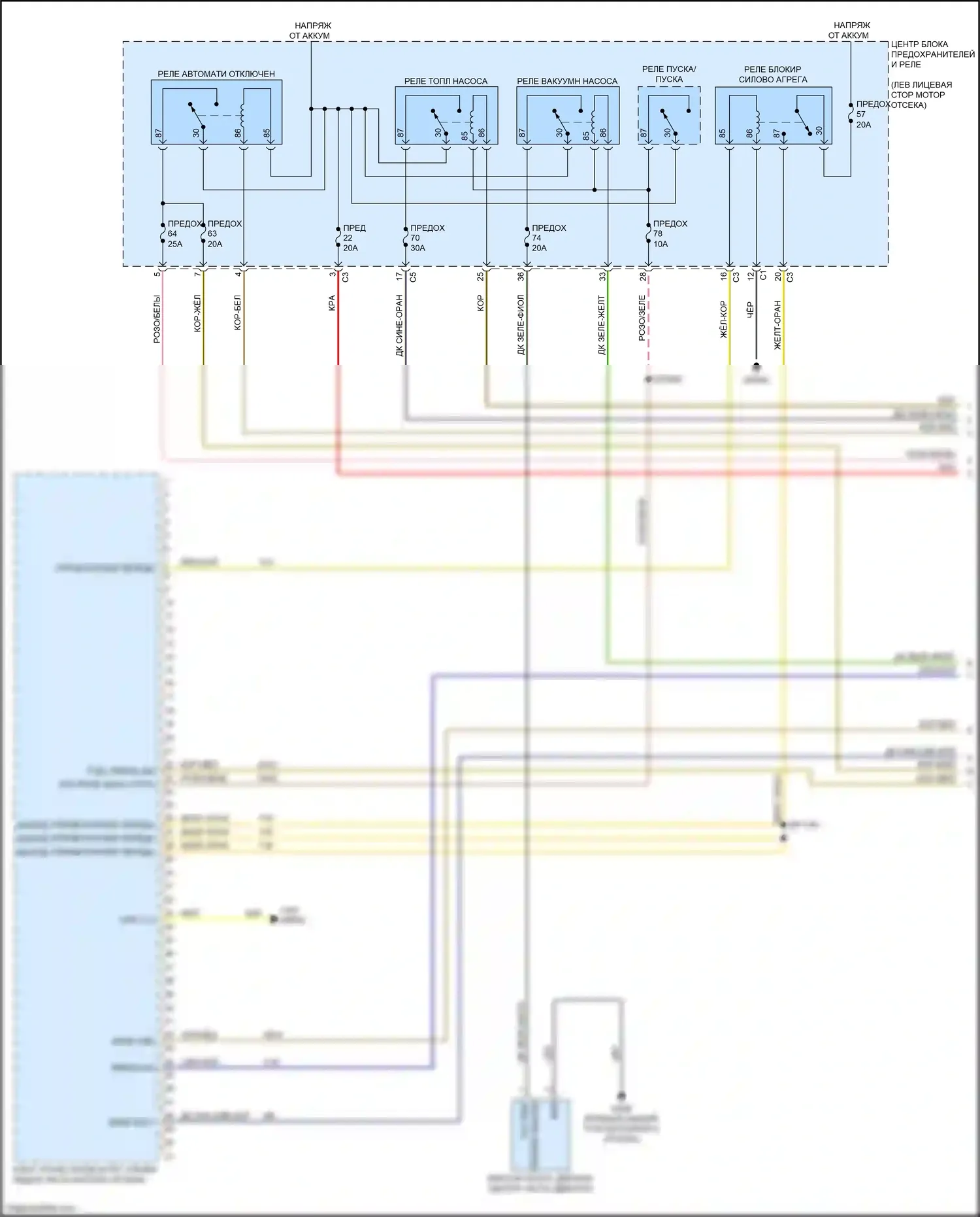 1500 RAM IV (2011-2024): Электросхема двигателя 3.6л (1 из 6) 