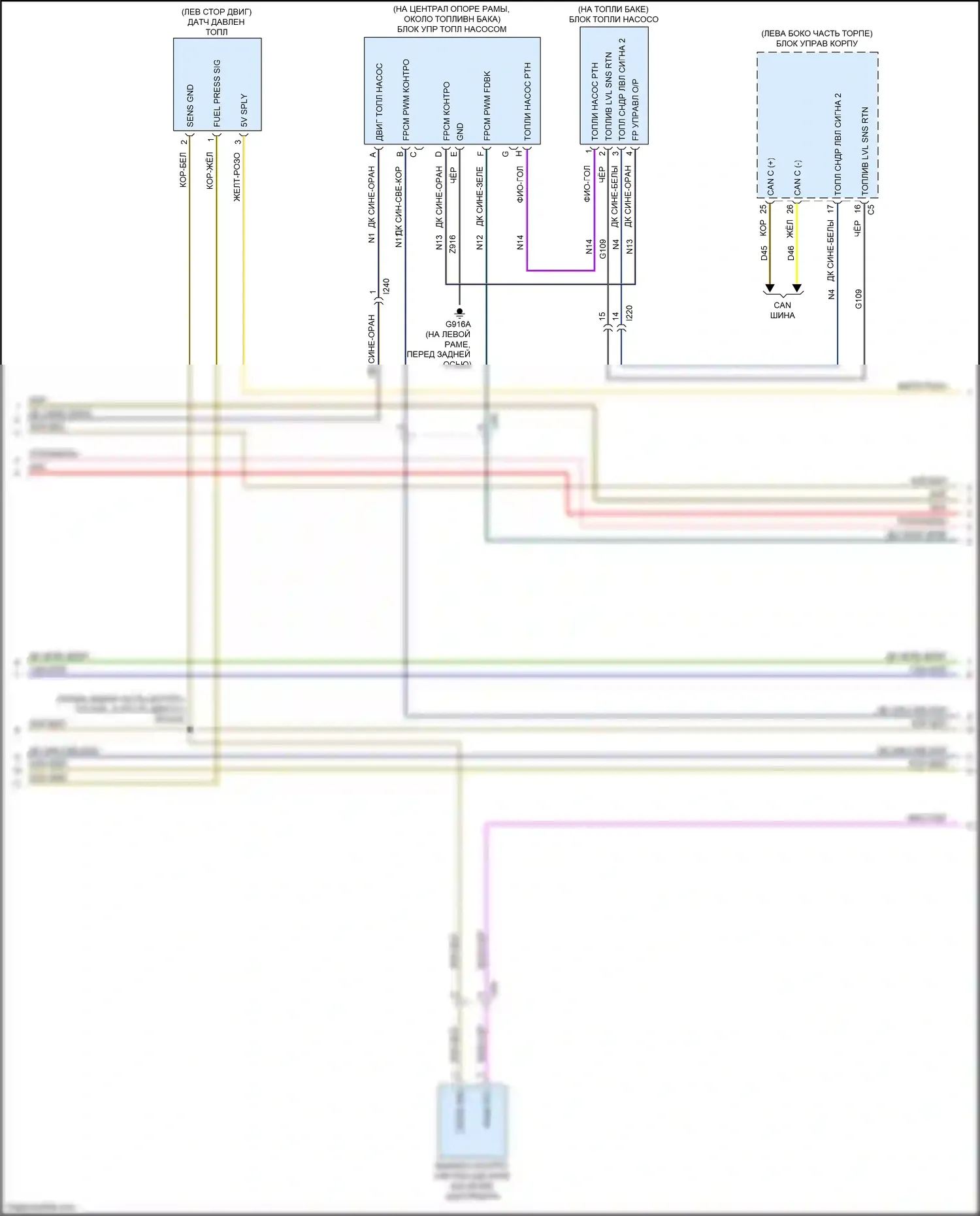 1500 RAM IV (2011-2024): Электросхема двигателя 3.6л (2 из 6) 