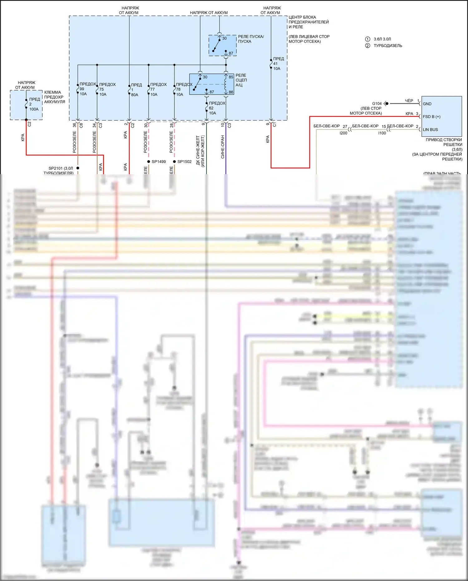 1500 RAM IV (2011-2024): 3,0л турбодизеля, электросхема ручного кондиционера (4 из 4) 