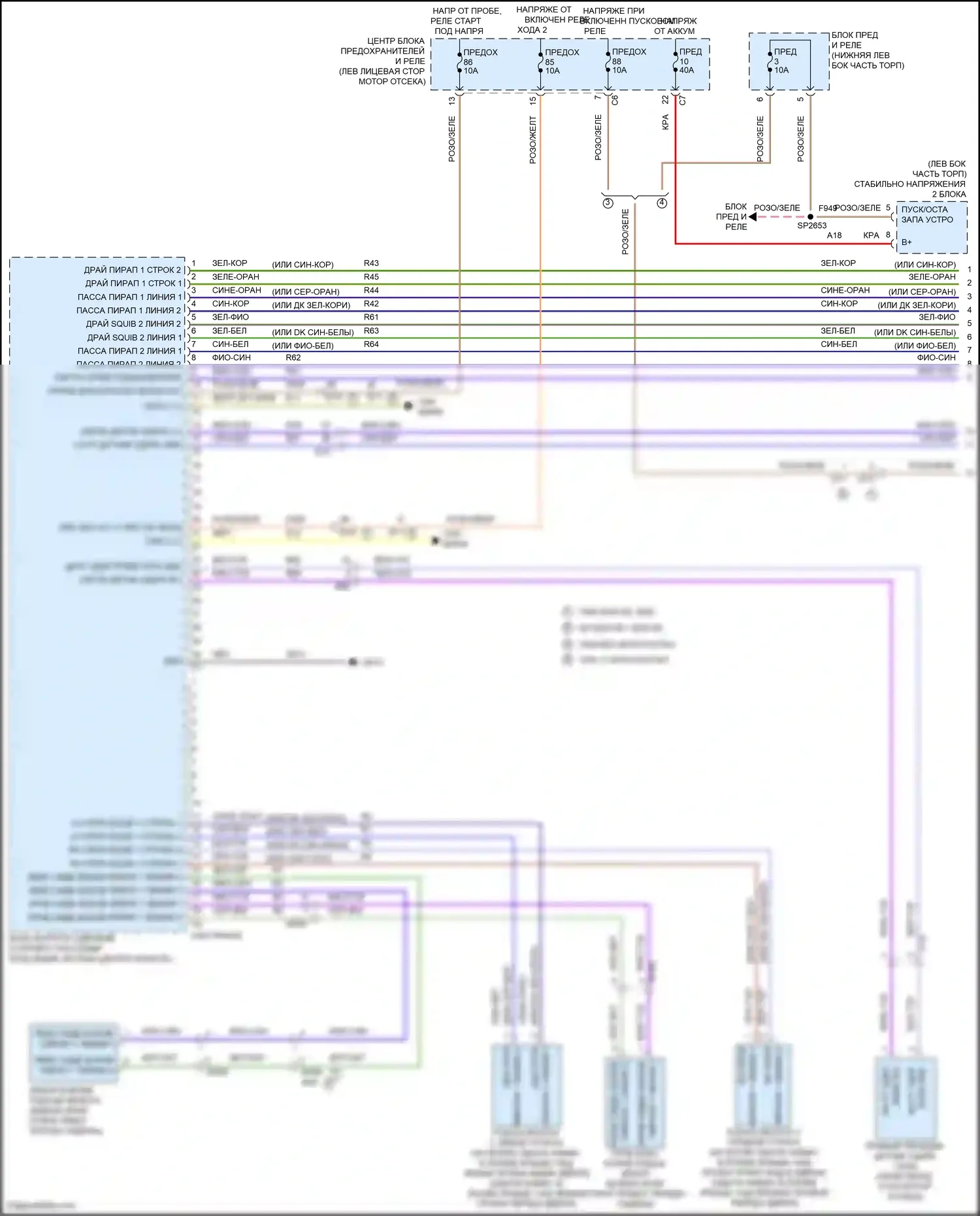 1500 RAM IV (2011-2024): Электросхема подушек безопасности (1 из 3) 