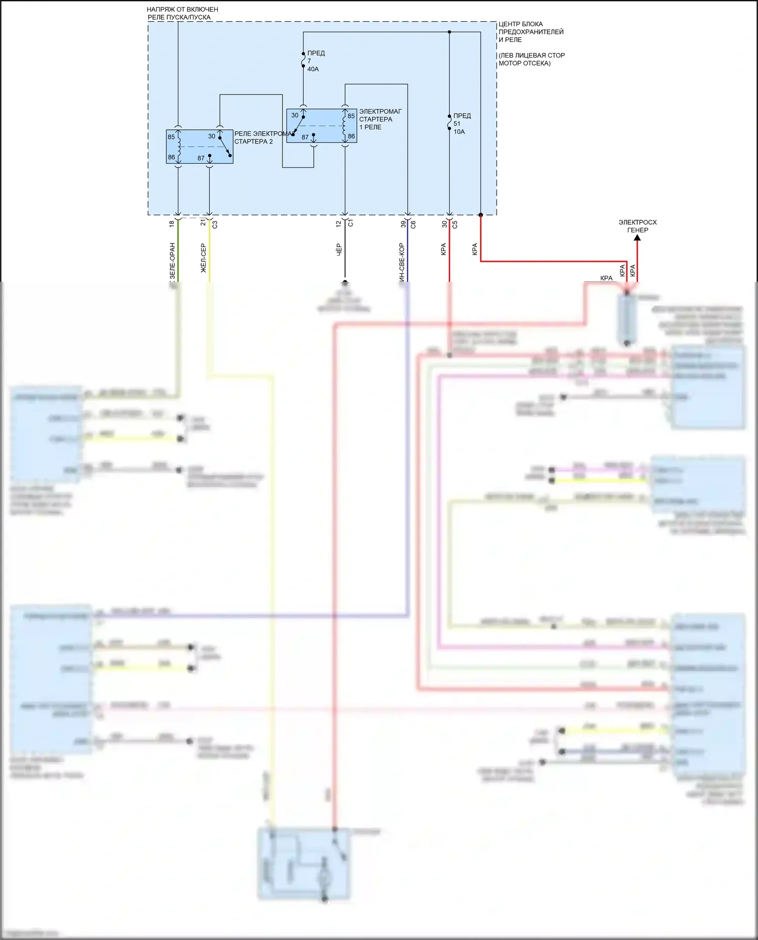 1500 RAM IV (2011-2024): 5.7л, электросхема стартера, без старт-стоп 
