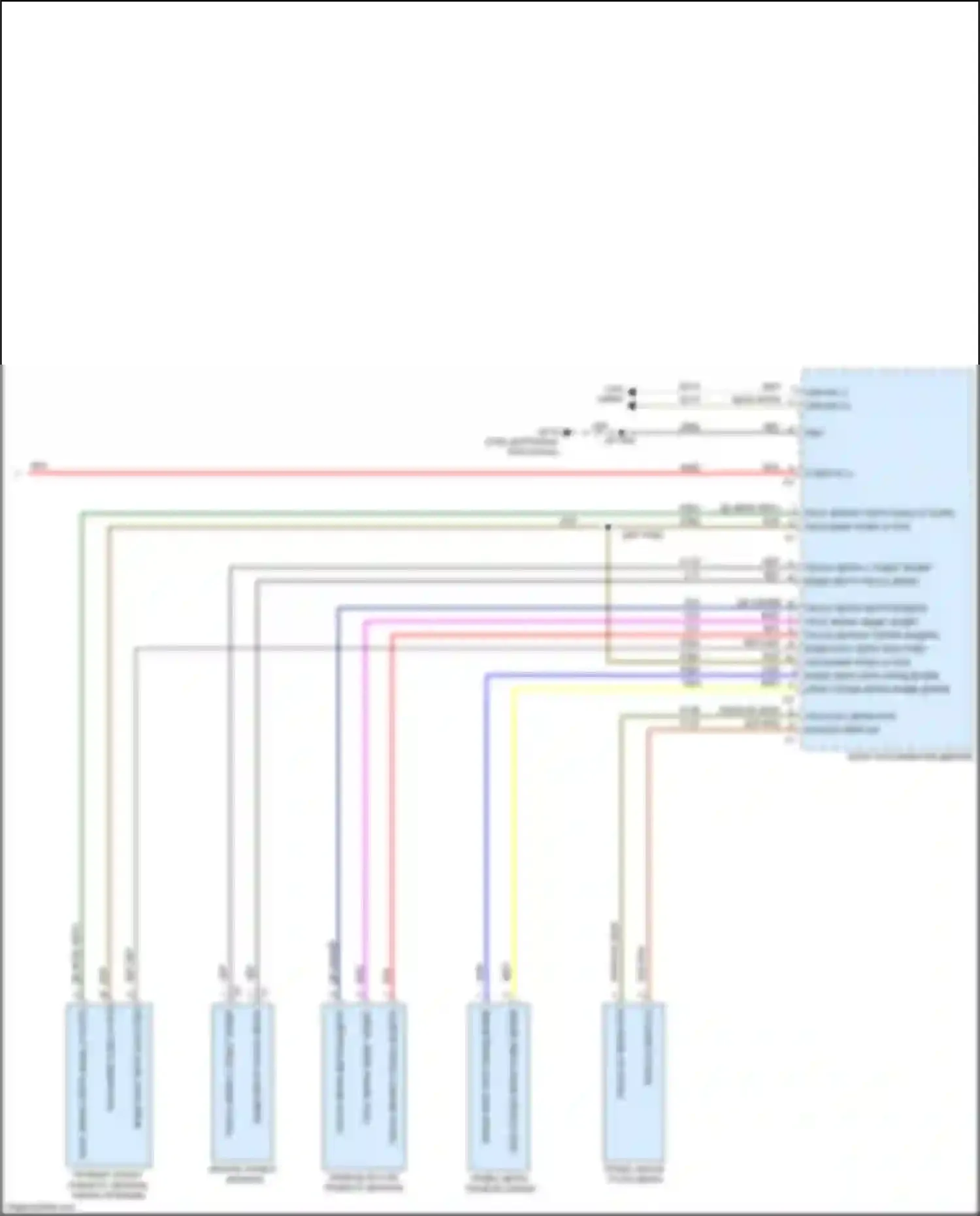 1500 RAM IV (2011-2024): Управление зеркалами заднего вида электросхема, основание (2 из 2) 