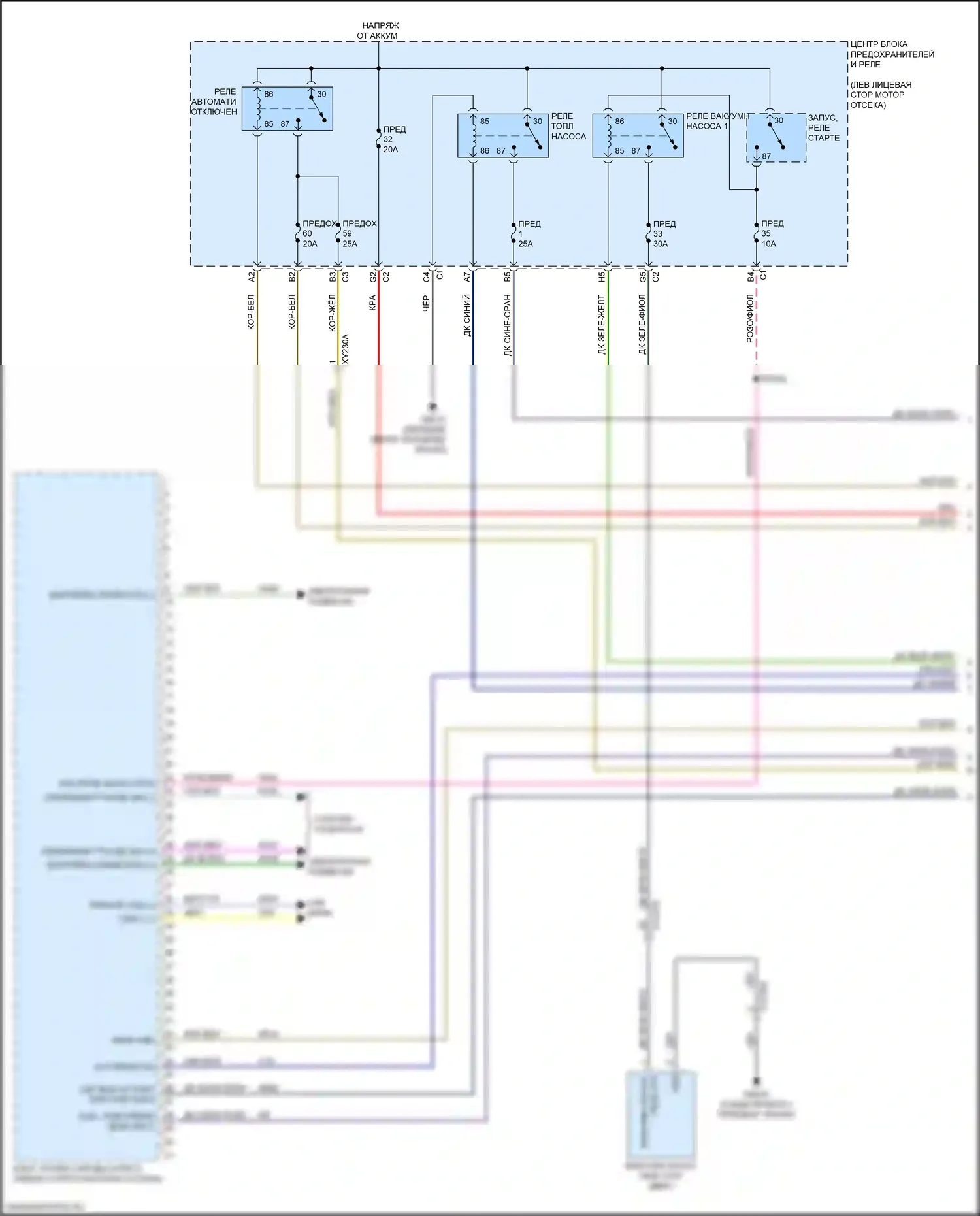 1500 RAM V (2018-2024): Электросхема двигателя 5.7л (1 из 6) 